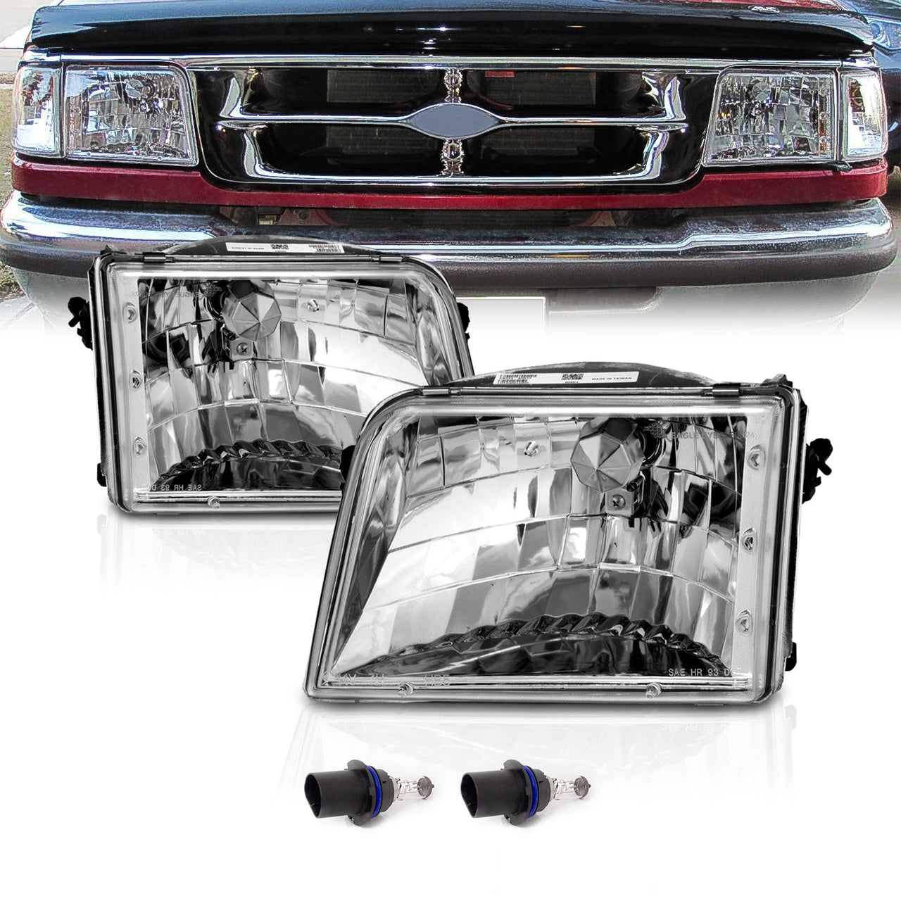 FORD RANGER 93-97 HEADLIGHTS CLEAR