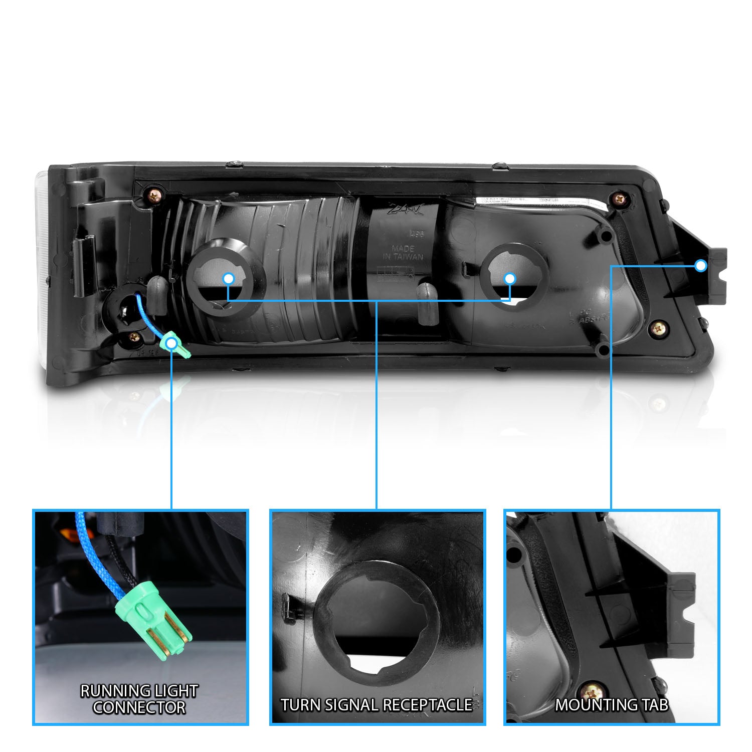 CHEVY SILVERADO 03-06 LED SIGNAL LIGHTS G2 BLACK AMBER