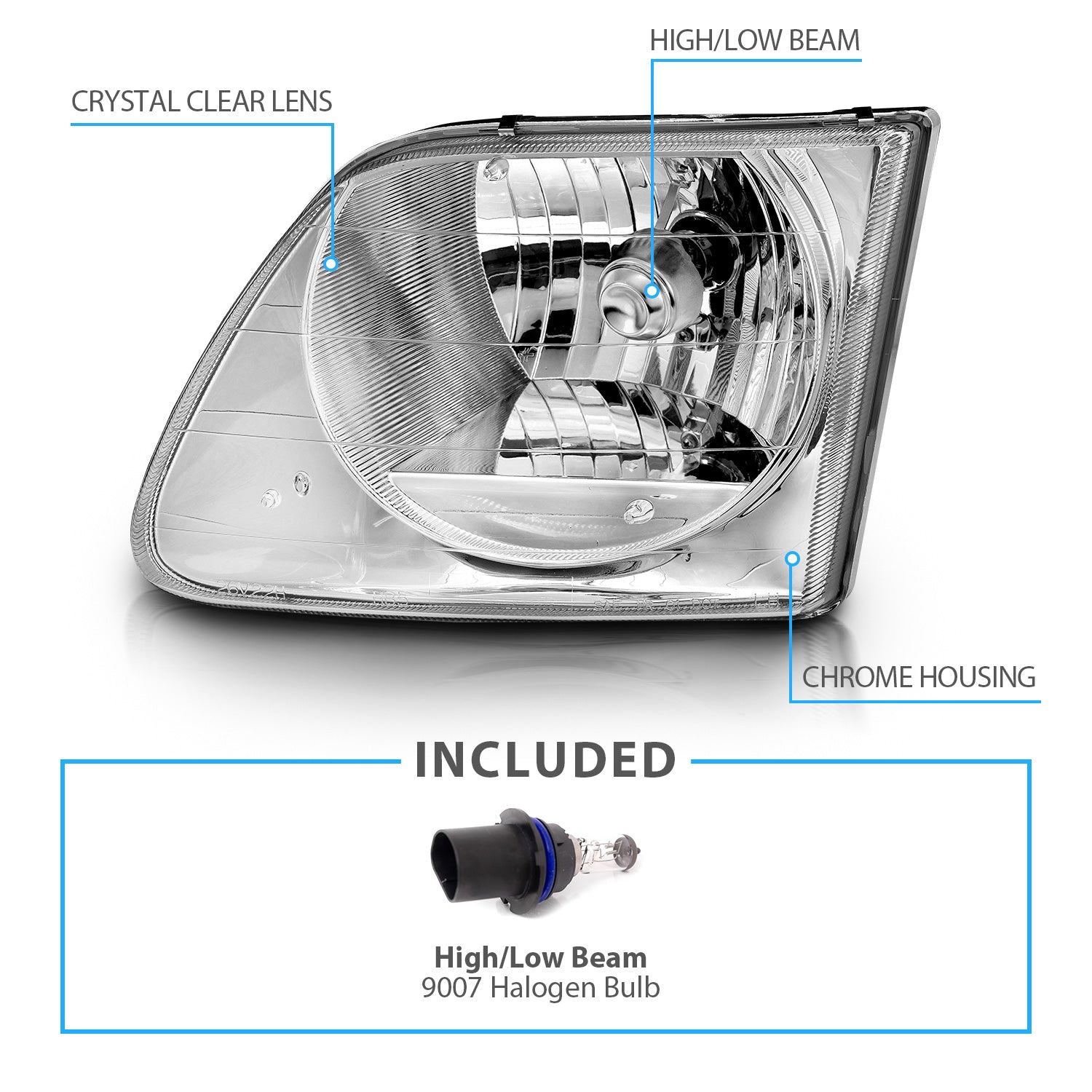 FORD F-150 97-03 HEADLIGHTS G2 CLEAR