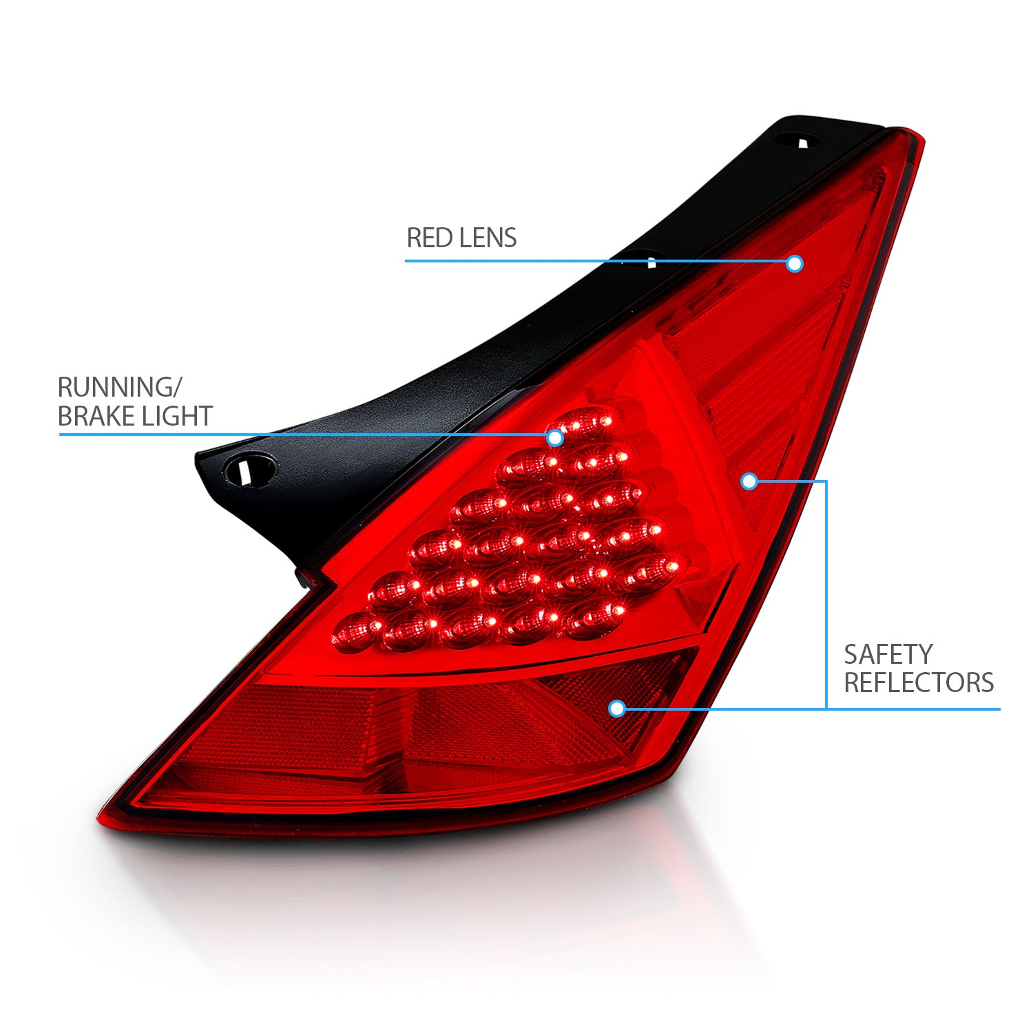 NISSAN 350Z 03-06 LED TAIL LIGHTS ALL RED