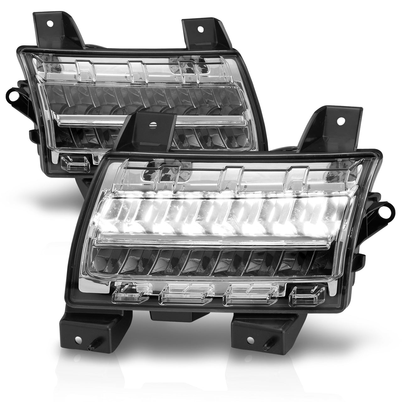 JEEP WRANGLER 18-21 / GLADIATOR 20 LED SIDE MARKERS CHROME  (SEQUENTIAL SIGNAL) (FOR SPORT, SPORT S MODEL/BULB TYPE)
