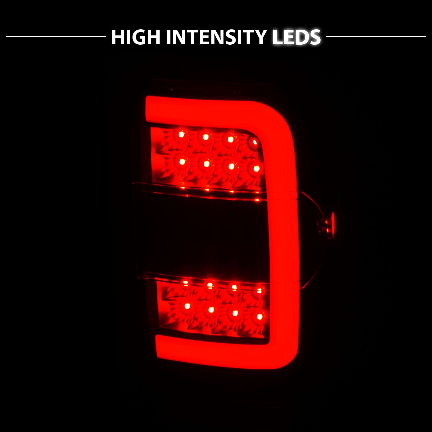 FORD RANGER 01-11 TAIL LIGHTS BLACK HOUSING CLEAR LENS W/C LIGHT BAR
