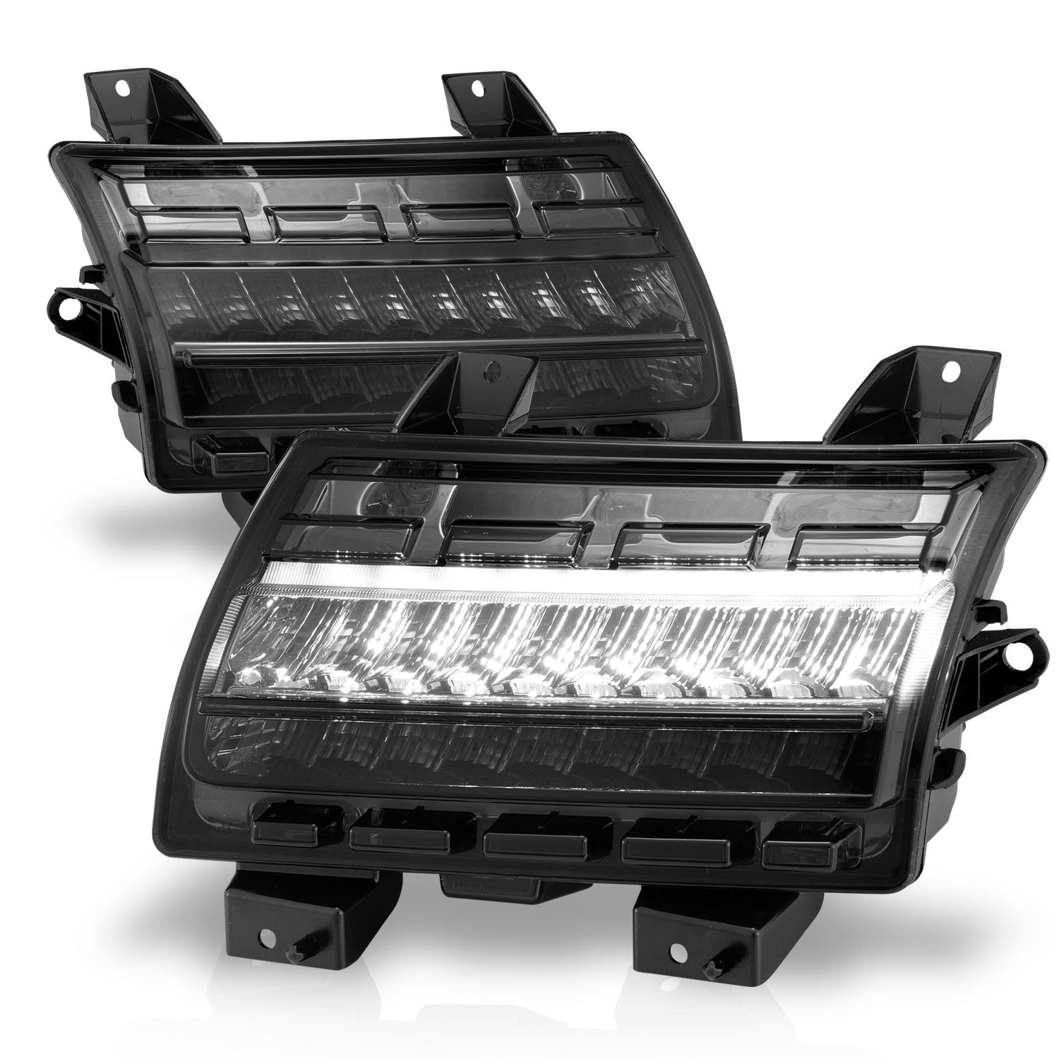 JEEP WRANGLER 10-21 LED SIDE MARKERS SMOKE LENS (SEQUENTIAL SIGNAL) (FOR LOW CONFIGURED)