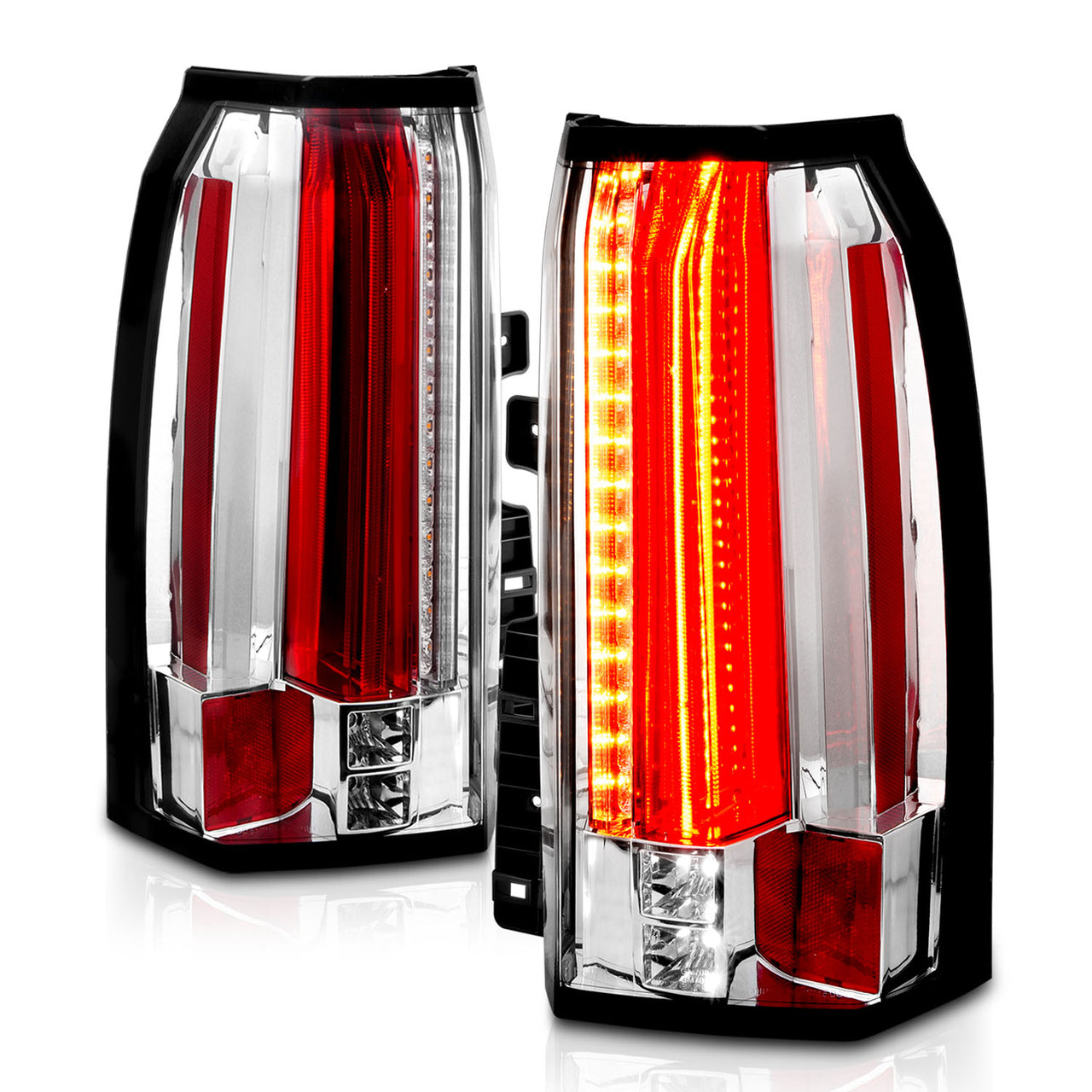 GMC YUKON/YUKON XL 15-17 LED TAIL LIGHTS ALL CHROME