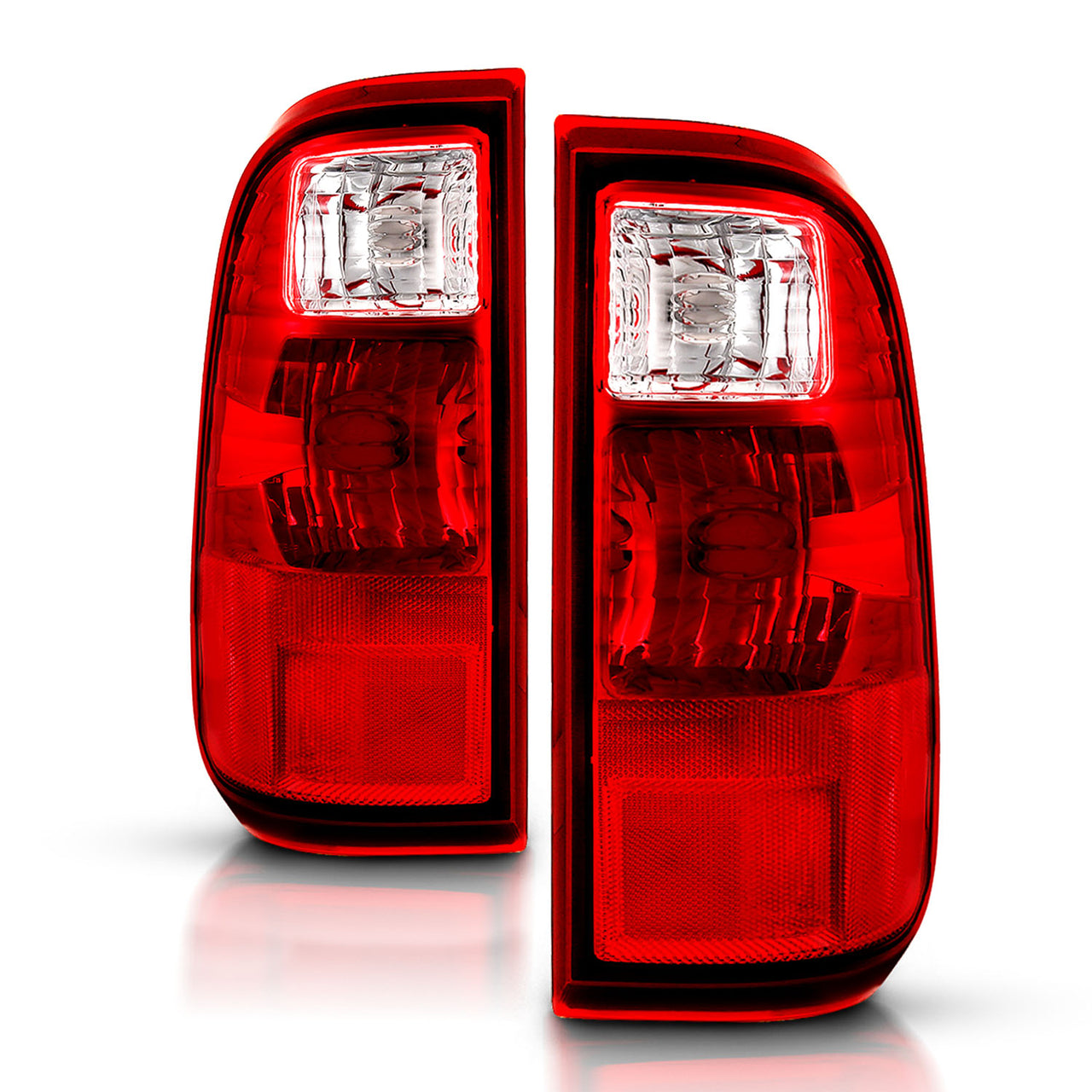 FORD F-250/SUPER DUTY 08-09 TAIL LIGHTS CHROME (OE REPLACEMENT)