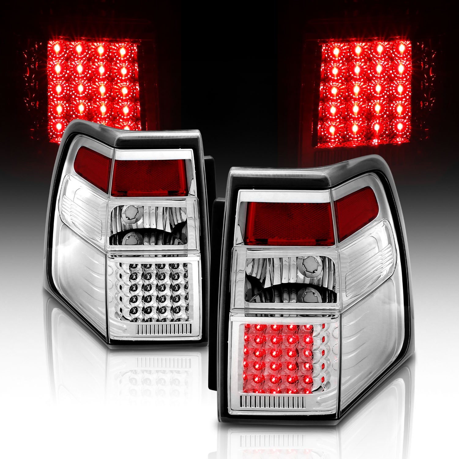 FORD EXPEDITION 07-UP LED TAIL LIGHTS ALL CHROME