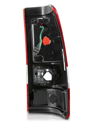 GMC SIERRA 99-07/CHEVY SILVERADO 99-03 (1500/2500 SERIES 99-02 & 3500 SERIES 2003) LED TAIL LIGHTS RED COLOR LIGHT BAR RED LENS (3 HOLE)