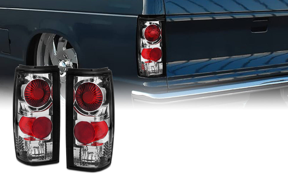 CHEVY S-10/GMC SONOMA 82-93 TAIL LIGHTS CHROME
