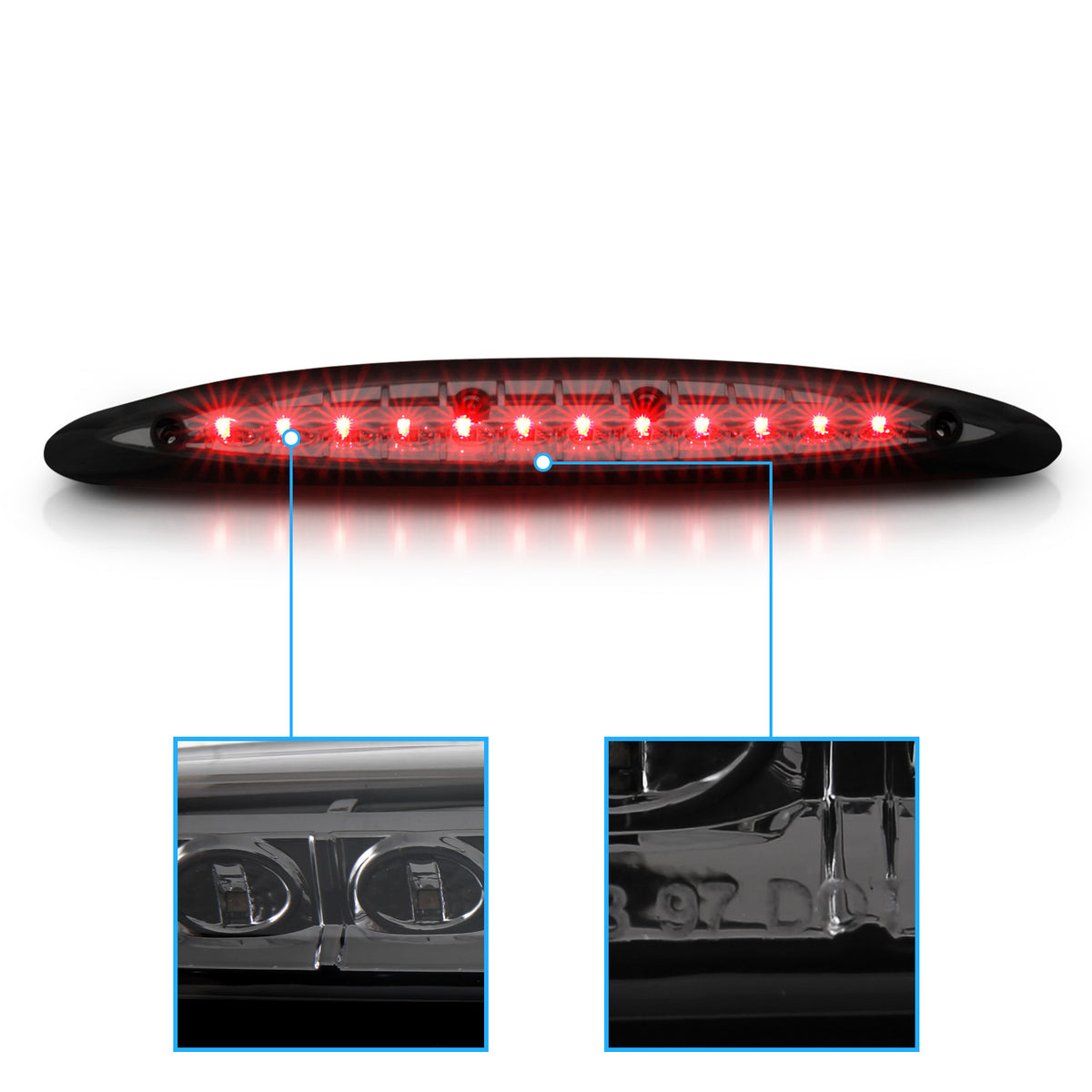 FORD EXPEDITION 97-02 LED 3RD BRAKE LIGHT SMOKE