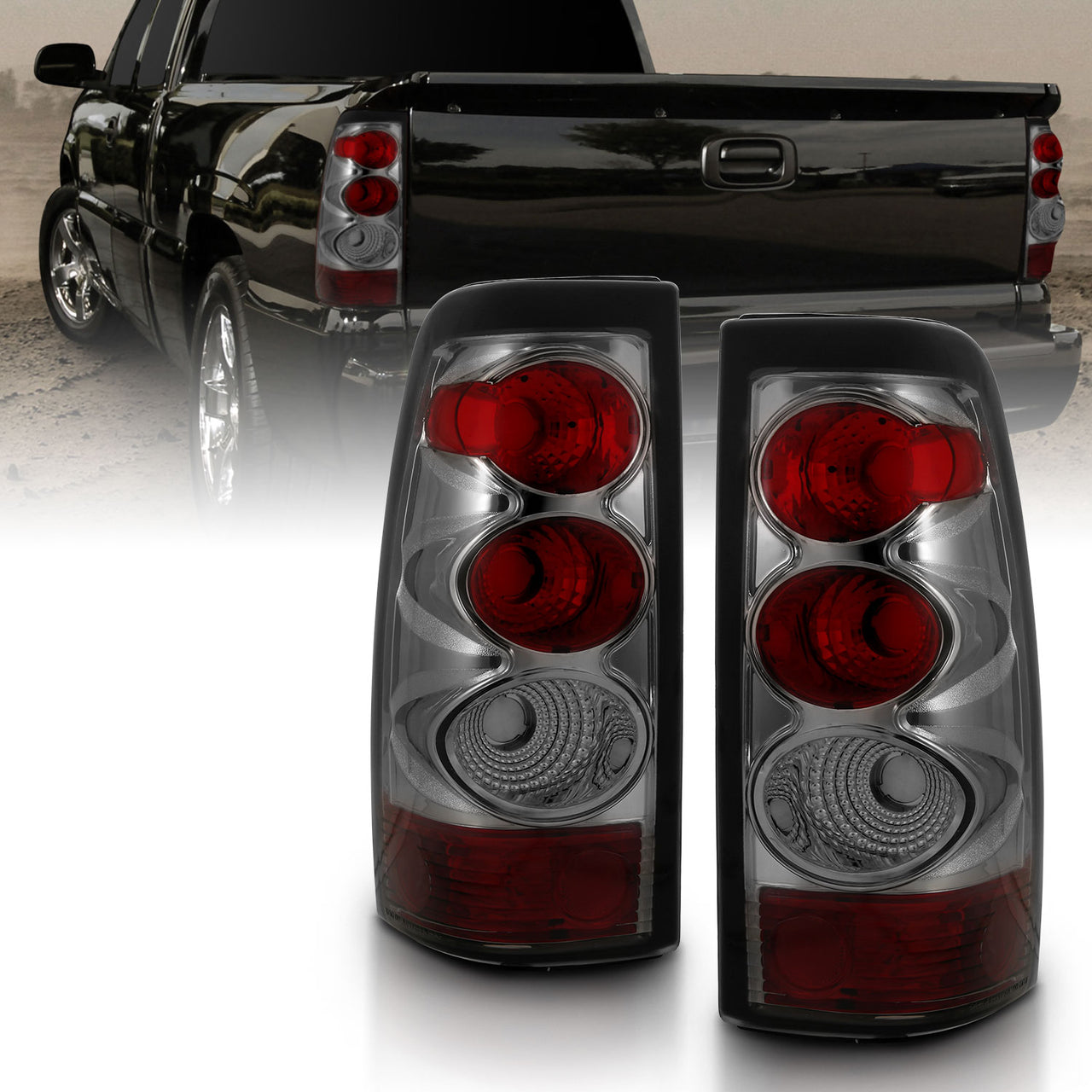 CHEVY SILVERADO 03-06 TAIL LIGHTS SMOKE
