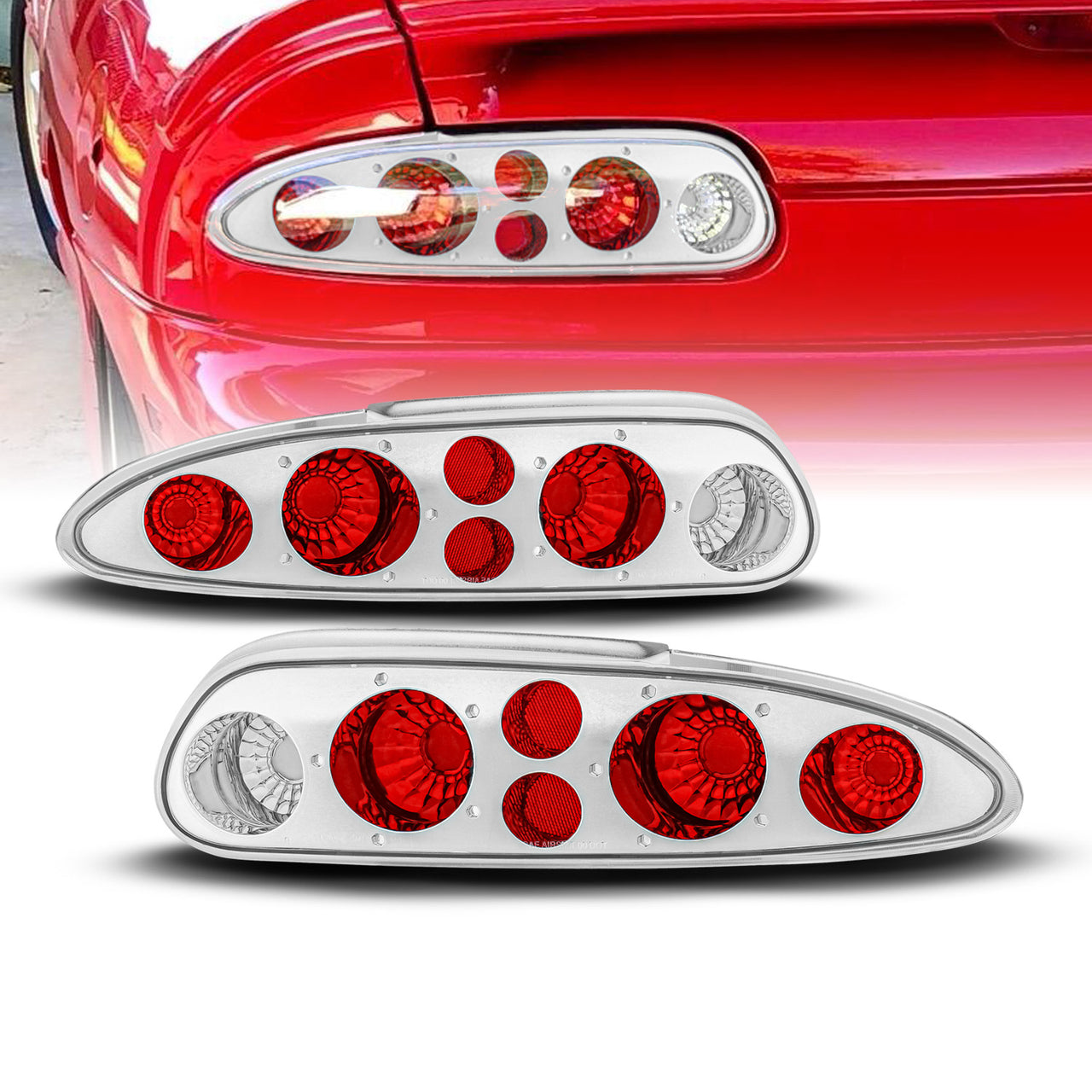 CHEVY CAMARO 93-01 TAIL LIGHTS CHROME