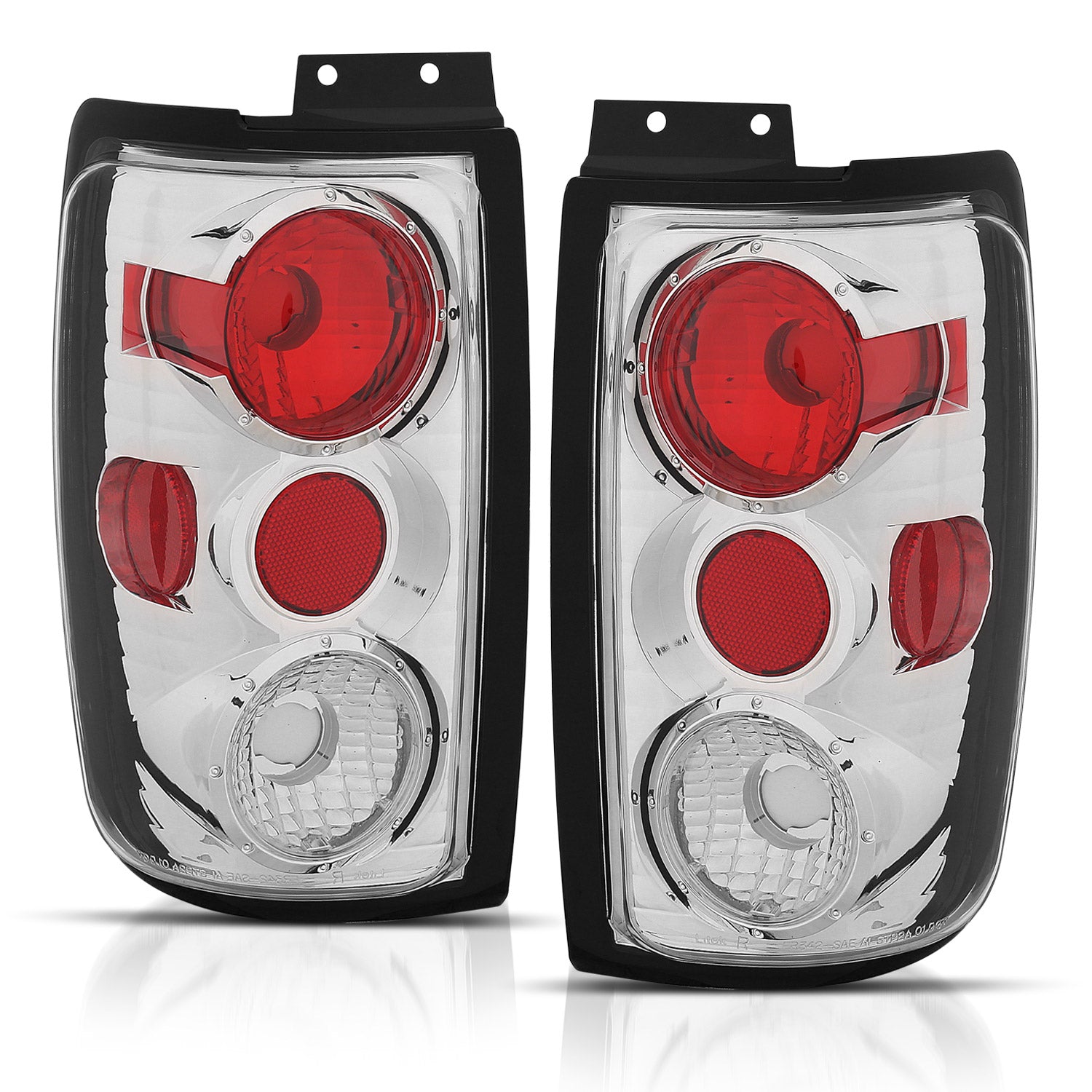 FORD EXPEDITION 97-02 TAIL LIGHTS G2 CHROME