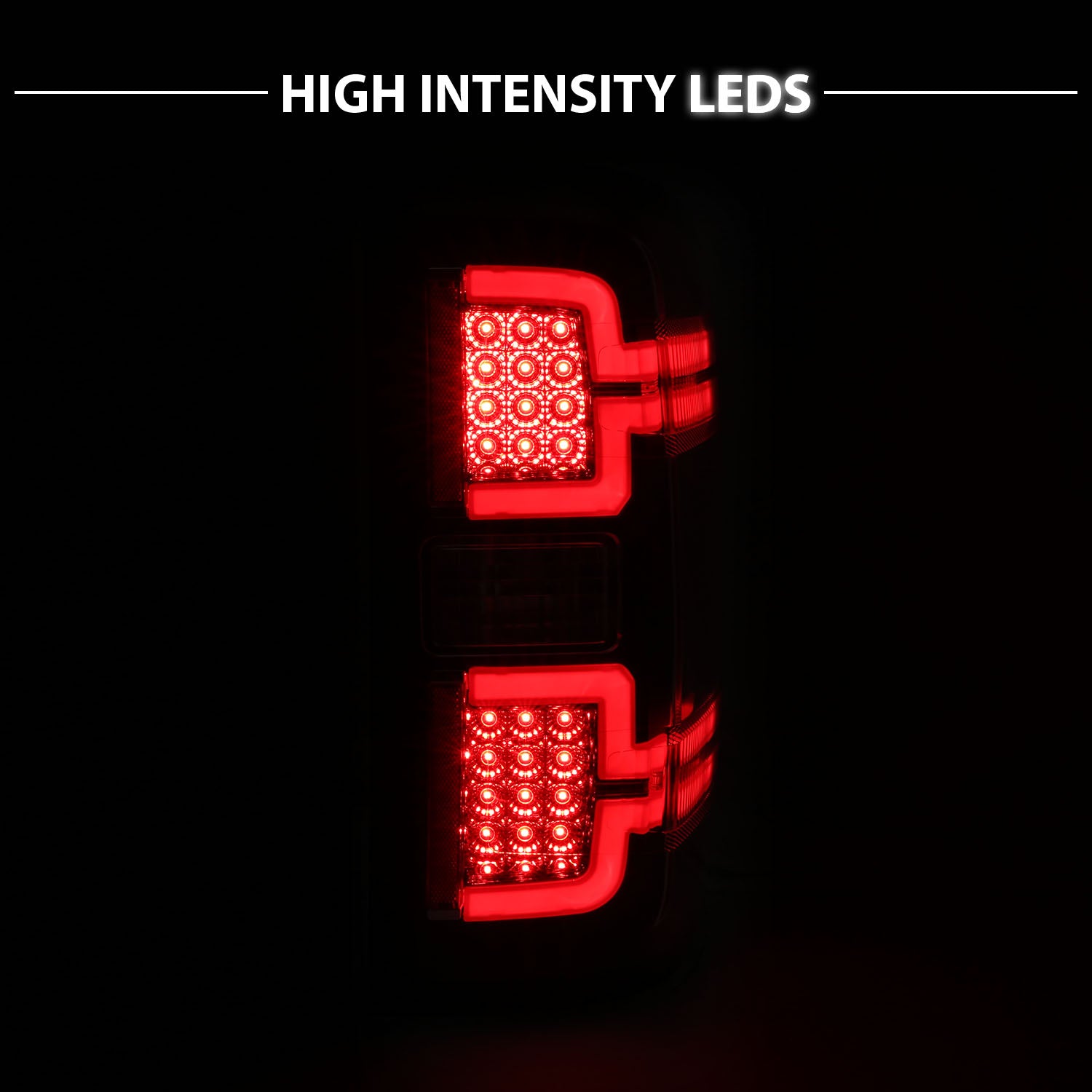 CHEVY SILVERADO 14-17 LED TAIL LIGHTS SMOKE LENS (SEQUENTIAL SIGNAL)