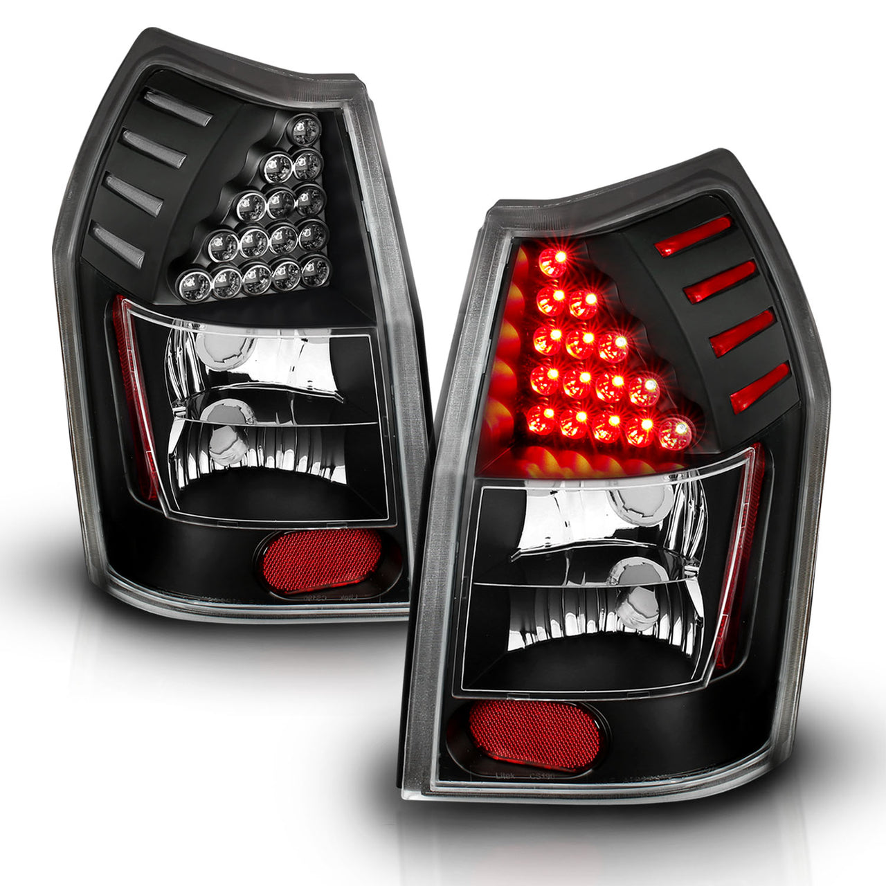 DODGE MAGNUM 05-UP LED TAIL LIGHTS BLACK
