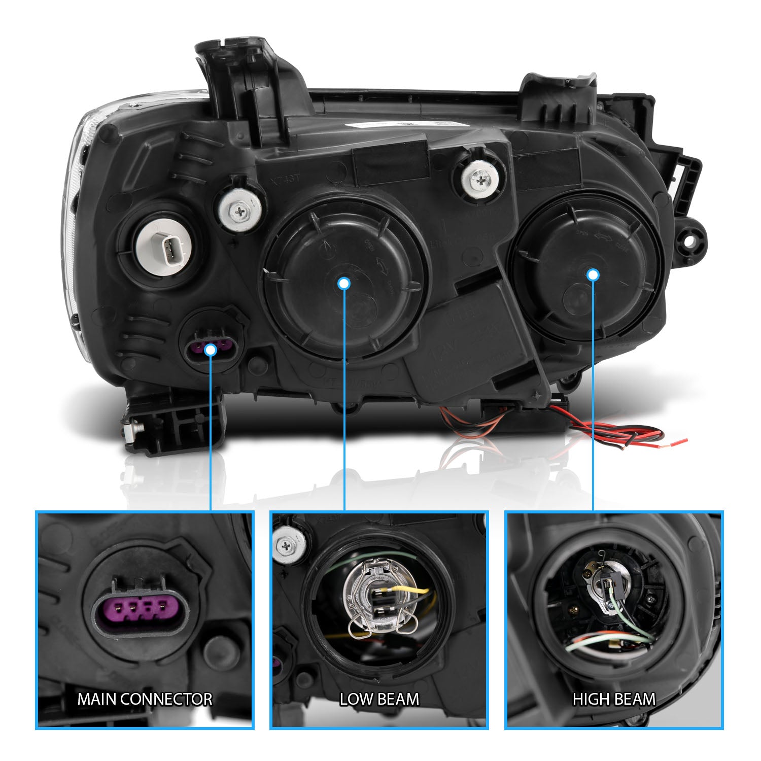 CHEVY SONIC 12-13 4D/HATCHBACK PROJECTOR HALO HEADLIGHTS BLACK CLEAR AMBER (RX HALO)