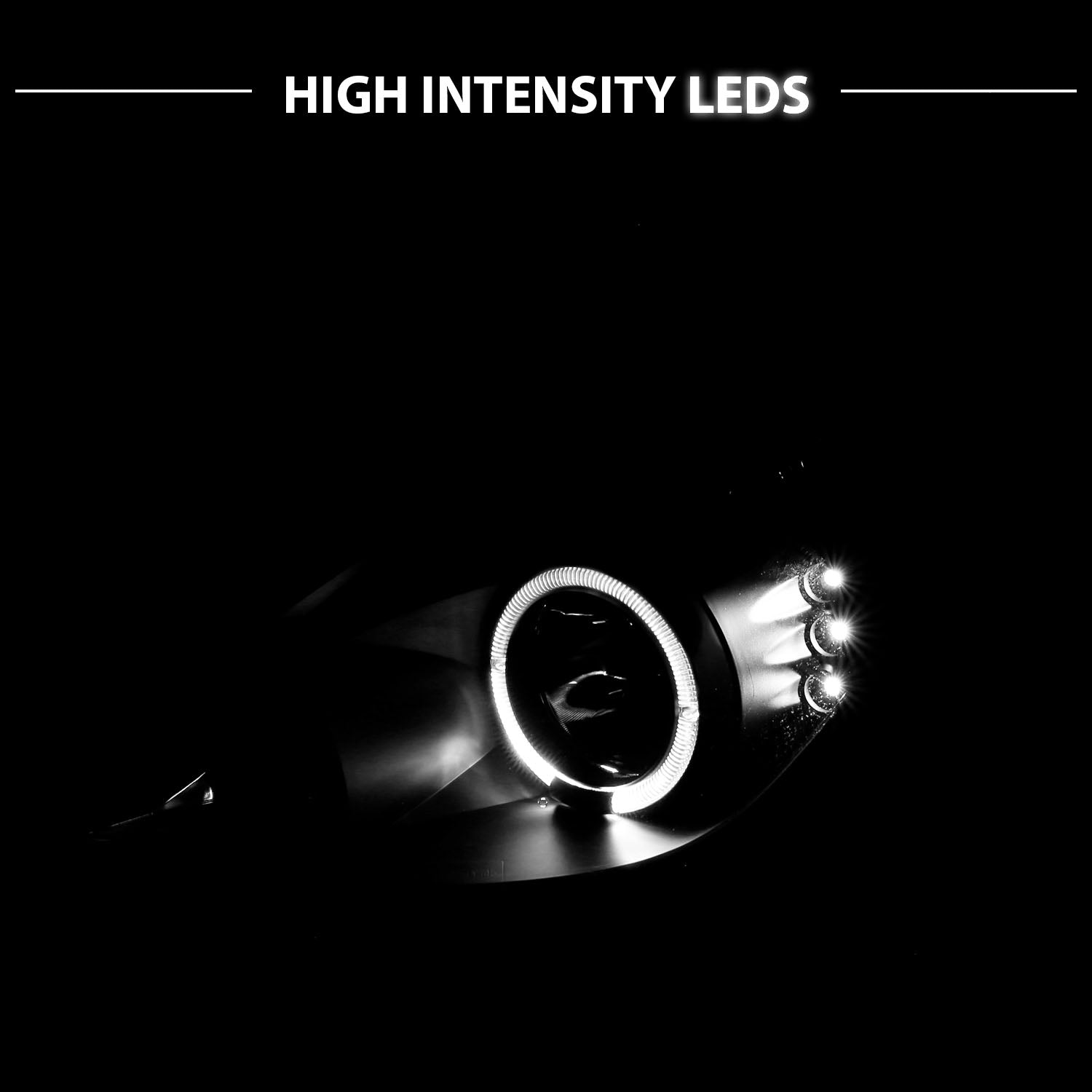 TOYOTA CELICA 00-04 PROJECTOR HEADLIGHTS HALO BLACK
