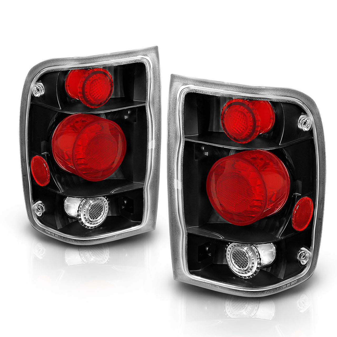 FORD RANGER 98-01 TAIL LIGHTS G2 BLACK