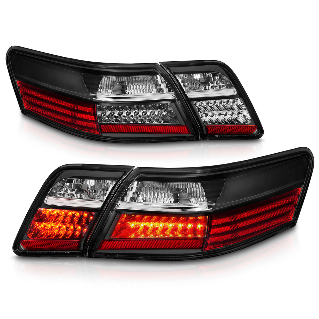 TOYOTA CAMRY 07-09 LED TAIL LIGHTS BLACK (4 PCS)