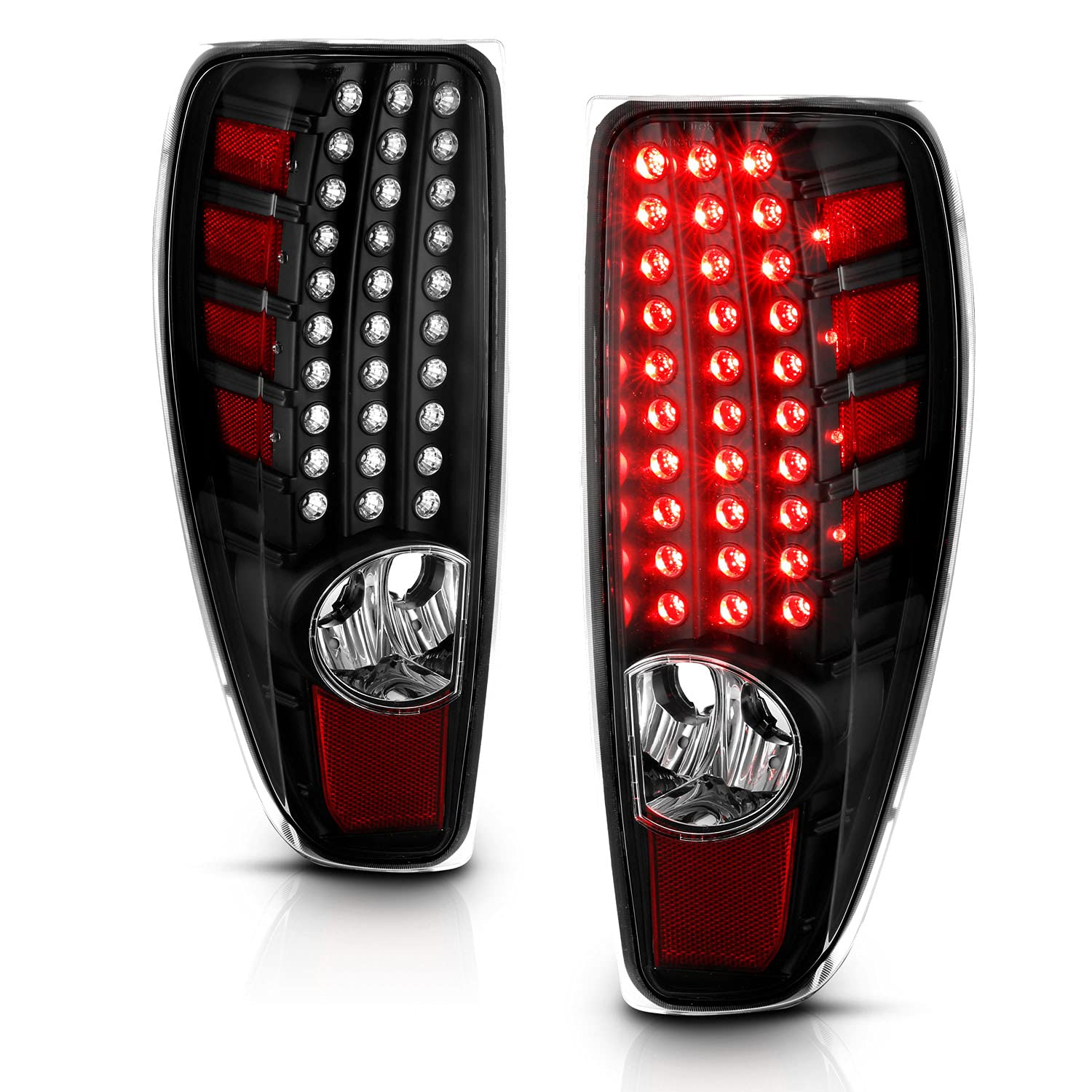 CHEVY COLORADO 04-12 / GMC CANYON 04-12  LED TAIL LIGHTS BLACK