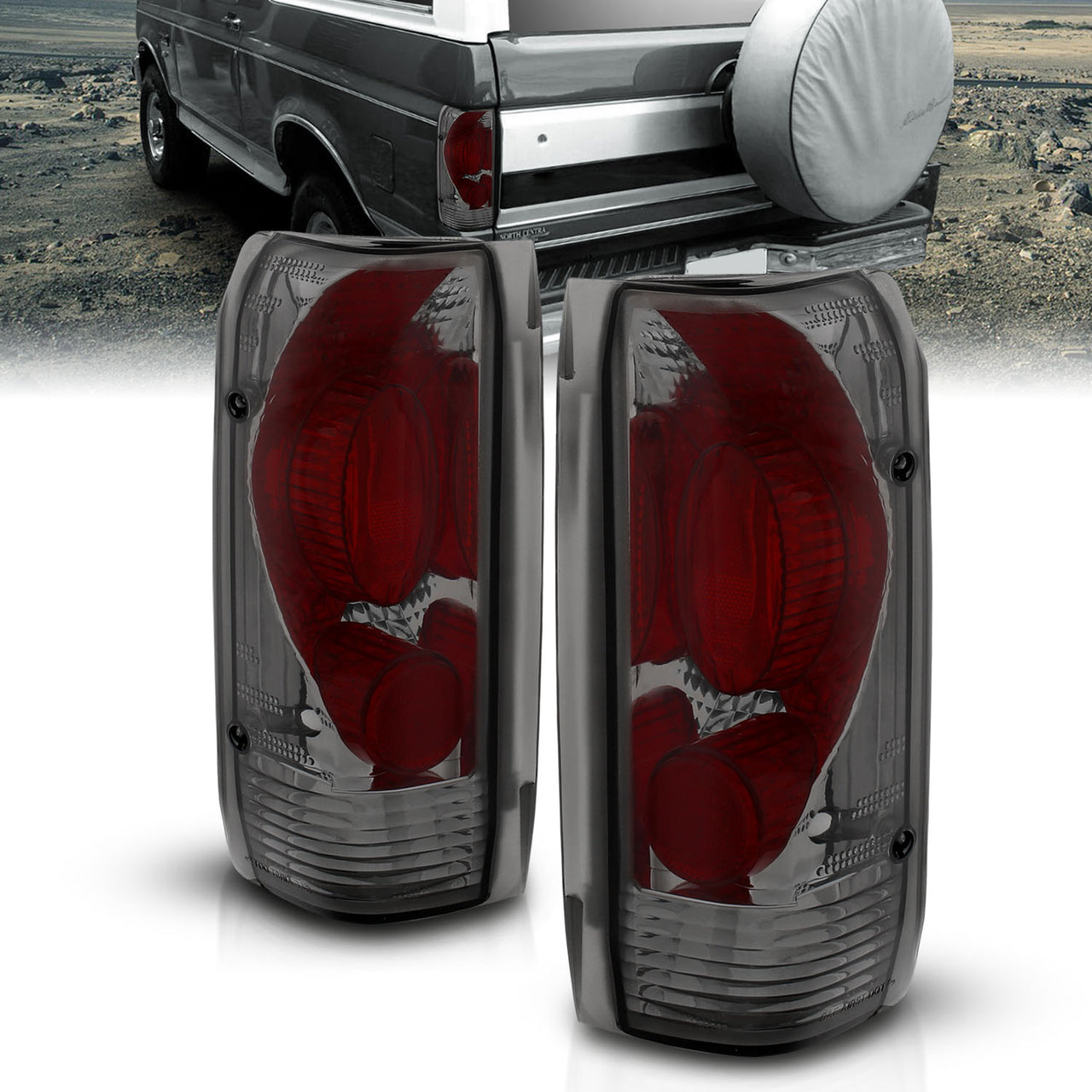 FORD F150 89-97/BRONCO 87-96 TAIL LIGHTS SMOKE