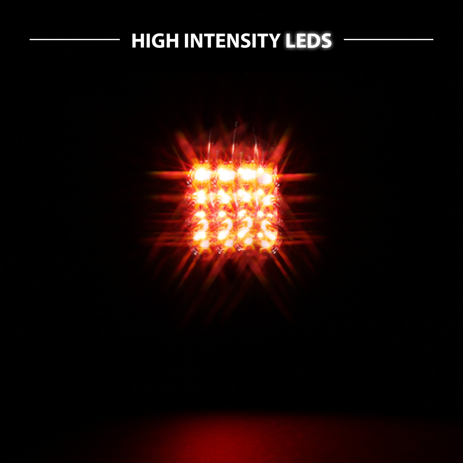 FORD F-150/F250 97-04 STYLESIDE/SUPER DUTY 99-07 LED TAILLIGHTS  BLACK HOUSING CLEAR LENS  REFLECTOR