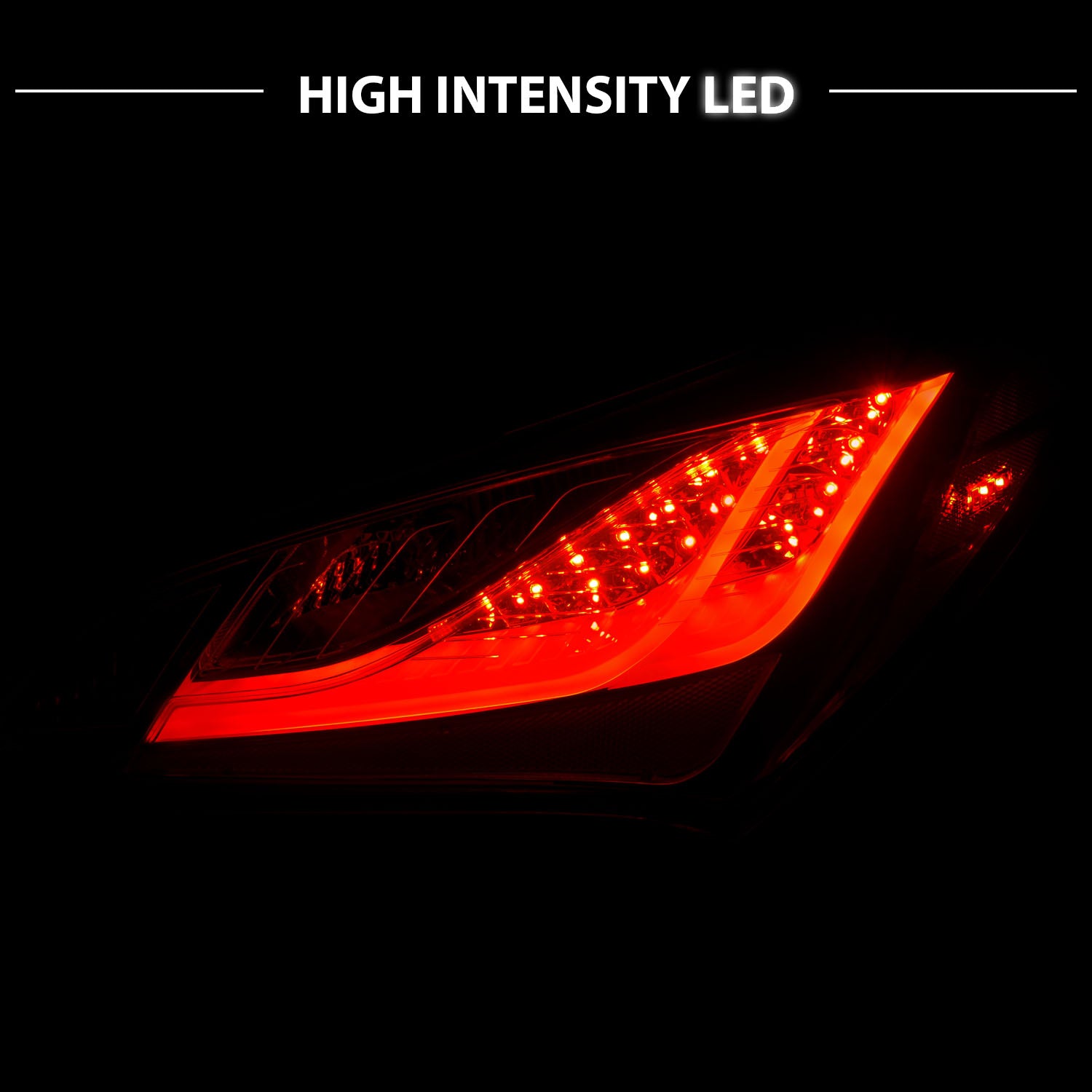 HYUNDAI GENESIS 10-13  2DR LED TAIL LIGHTS  RED/CLEAR