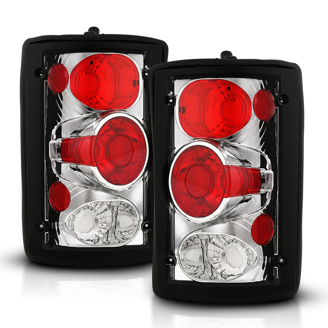 FORD EXCURSION 00-05//ECONOLINE VAN 95-03 TAIL LIGHTS CHROME