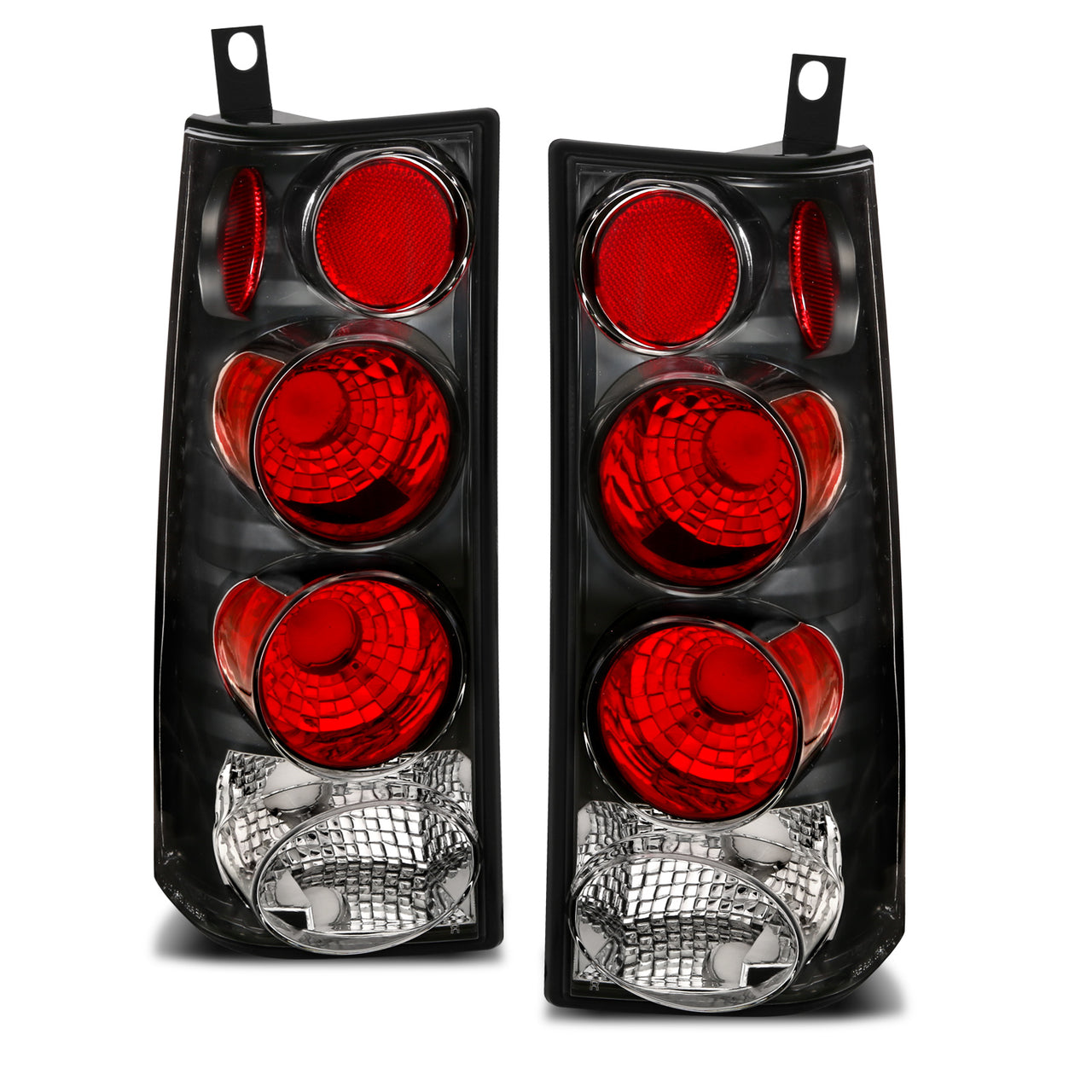 GMC SAVANA 03-05 TAIL LIGHTS BLACK