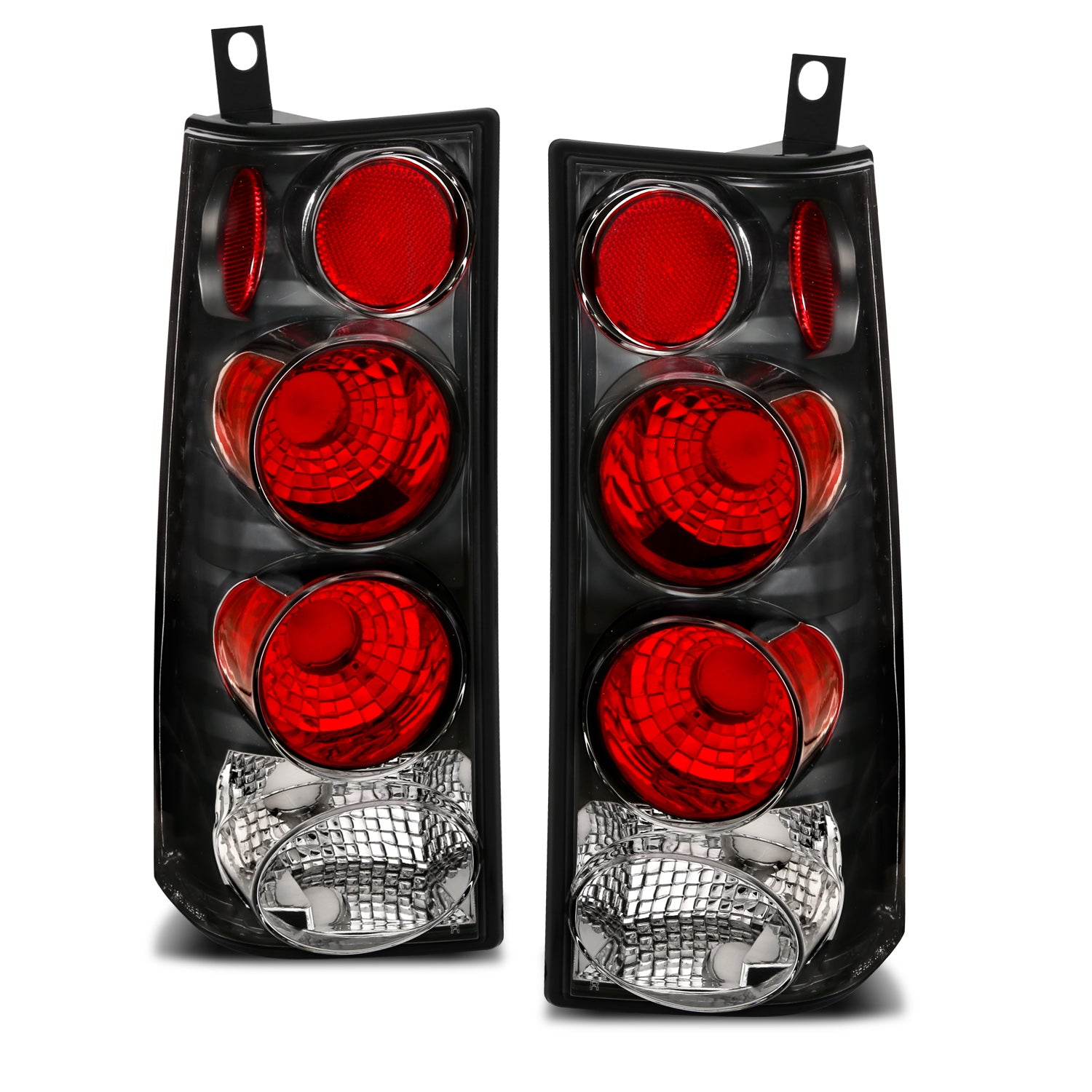 GMC SAVANA 03-05 TAIL LIGHTS BLACK