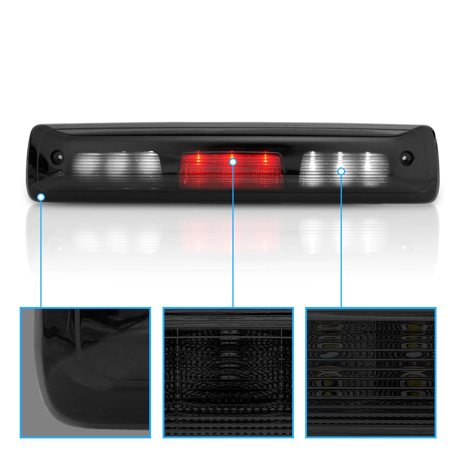CHEVY COLORADO 2015 LED 3RD BRAKE LIGHT SMOKE