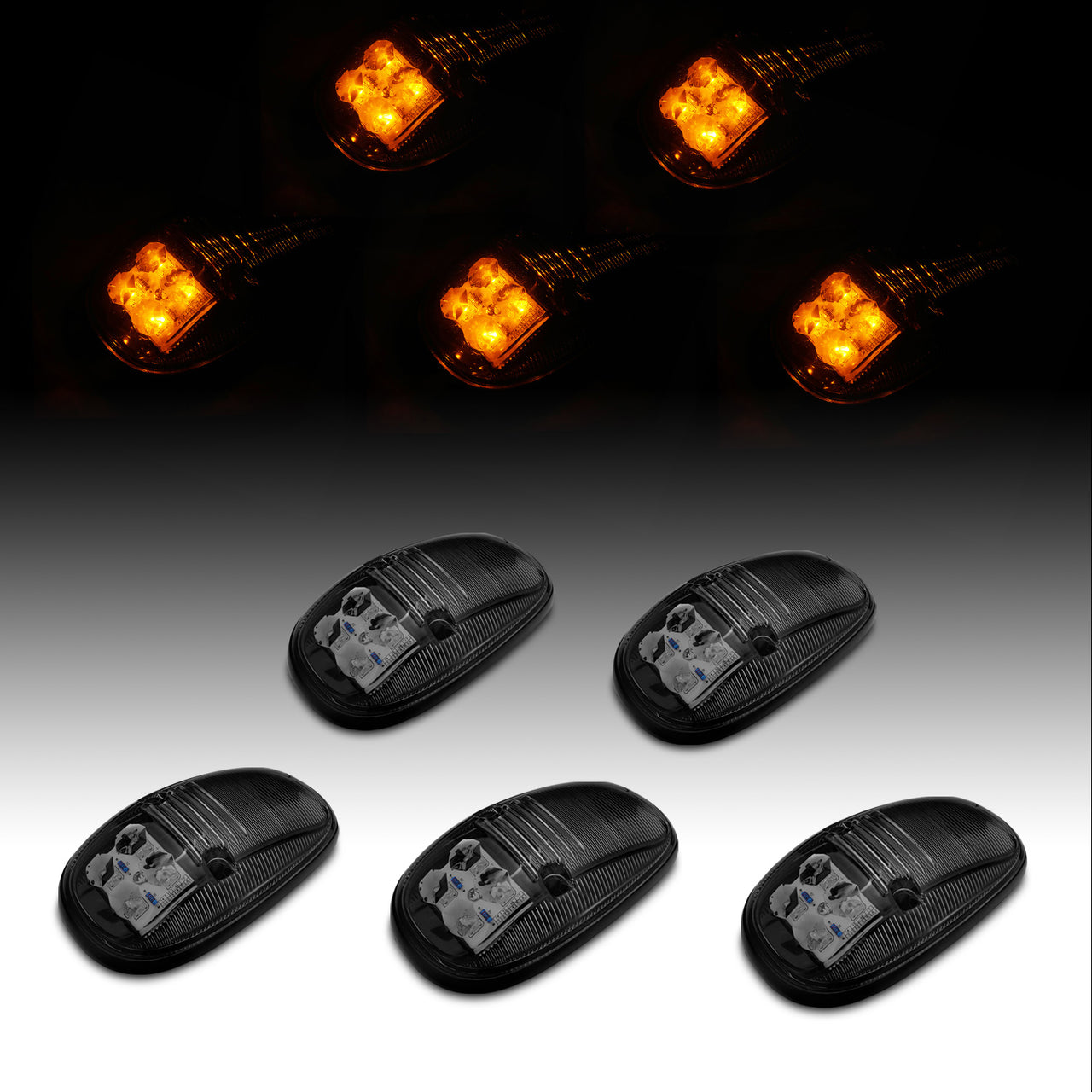 DODGE RAM 2500/3500 99-02 CAB LIGHTS SMOKE(COMPLETE REPLACEMENT KIT)