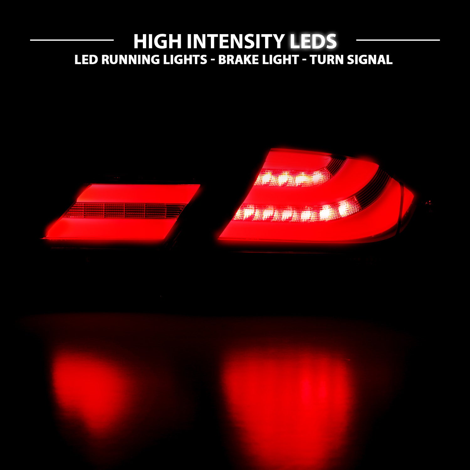 HONDA CIVIC 13-UP 4DR LED TAIL LIGHTS BLACK (4 PCS)