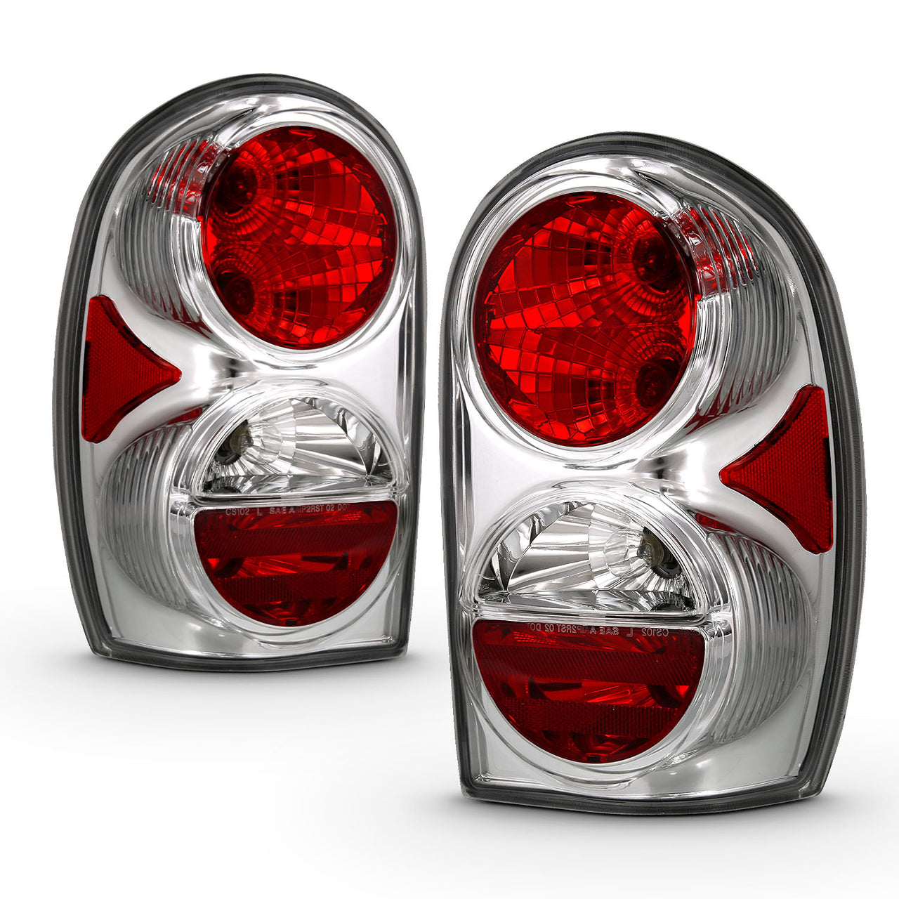 JEEP LIBERTY 02-05 TAIL LIGHTS CHROME
