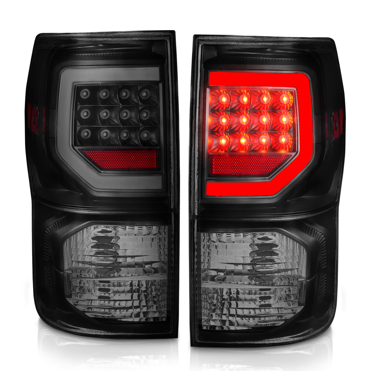 TOYOTA TUNDRA 07-11 FULL LED T.L BLACK HOUSING SMOKE LENS G2 (W/ C LIGHT BARS)