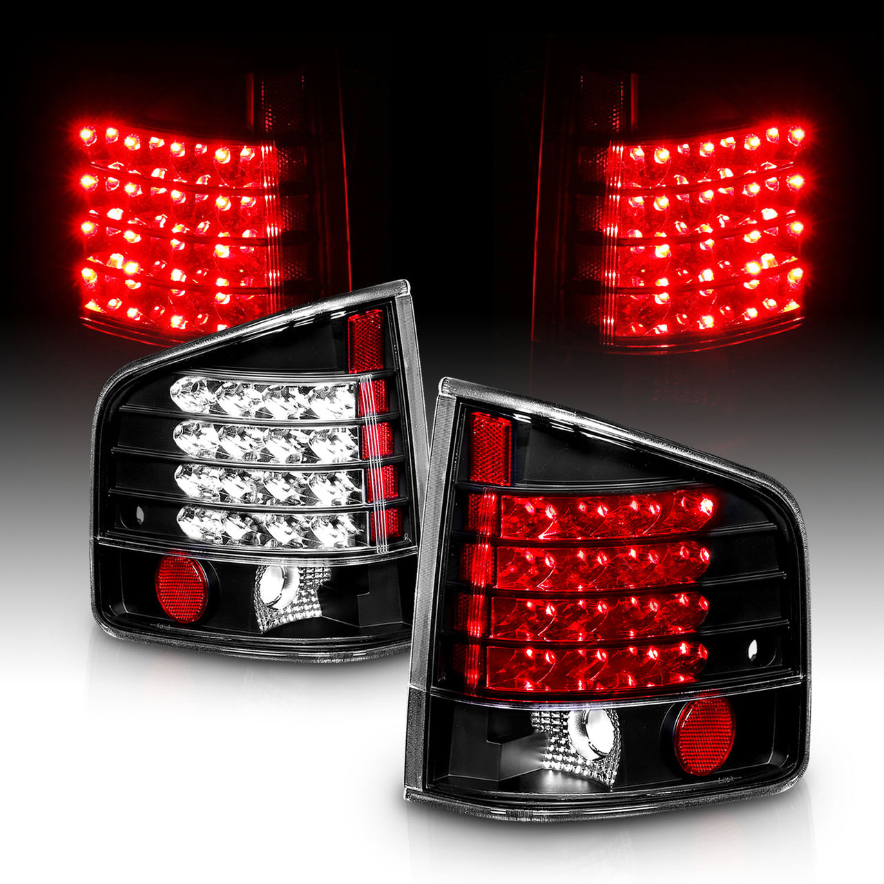 CHEVY S-10/GMC SONOMA 94-04 LED TAIL LIGHTS BLACK