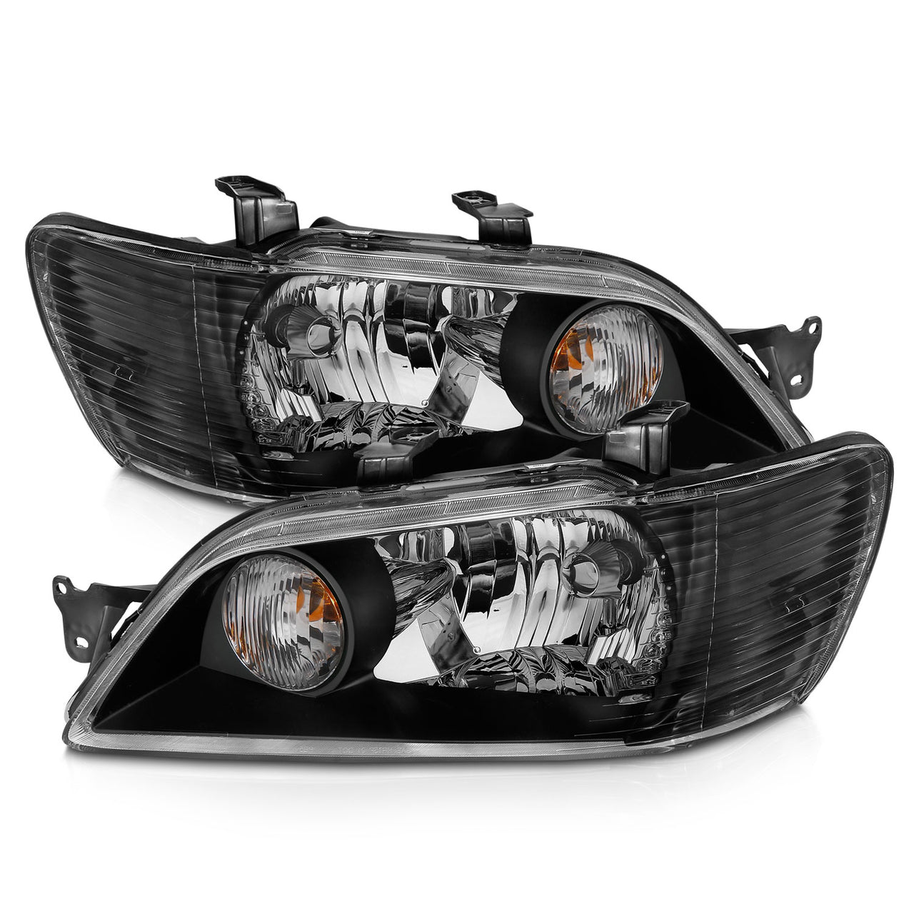 MITSUBISHI LANCER 02-03 HEADLIGHTS BLACK