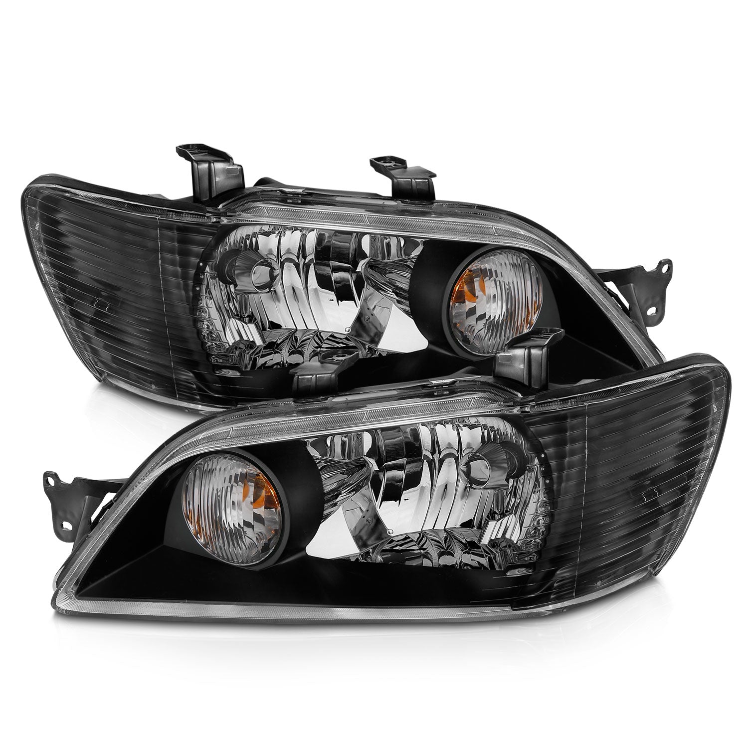 MITSUBISHI LANCER 02-03 HEADLIGHTS BLACK