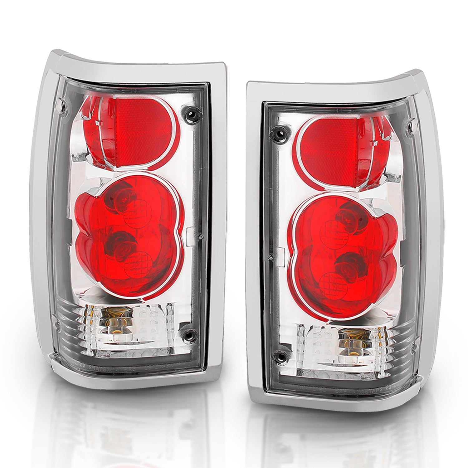 MAZDA B2000 86-93 TAIL LIGHTS CHROME