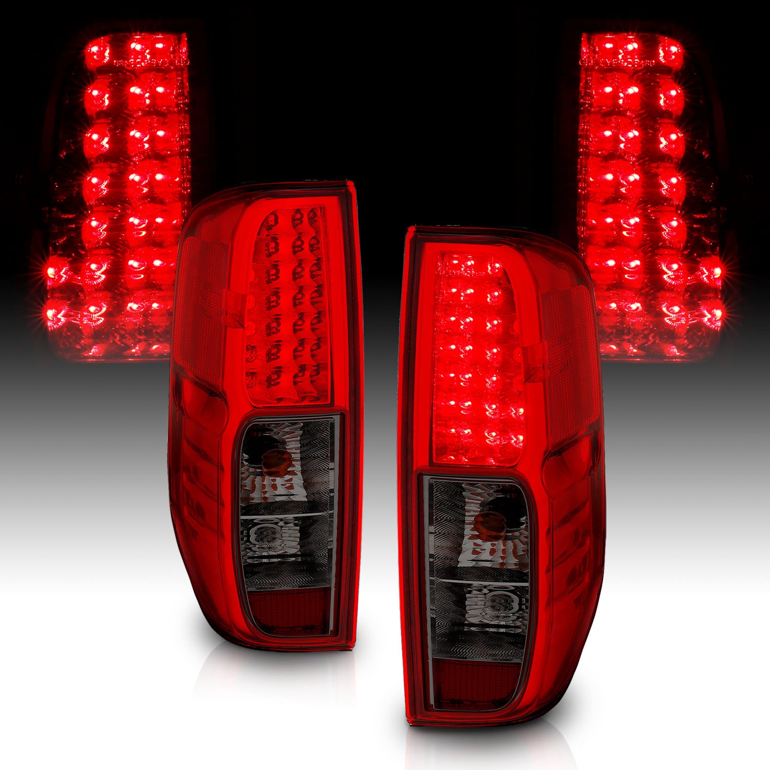 NISSAN FRONTIER 05-08  LED TAIL LIGHTS RED/SMOKE
