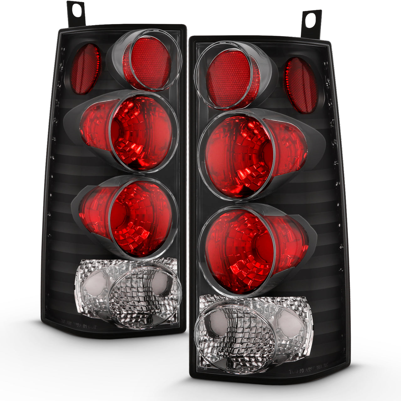 GMC SAVANA 96-02 TAIL LIGHTS BLACK