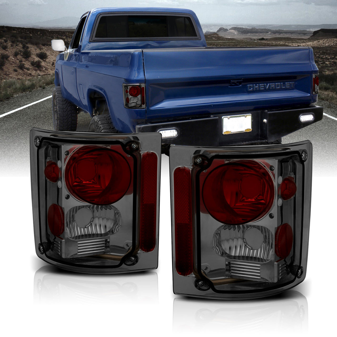 CHEVY FULLSIZE 73-87 TAIL LIGHTS SMOKE