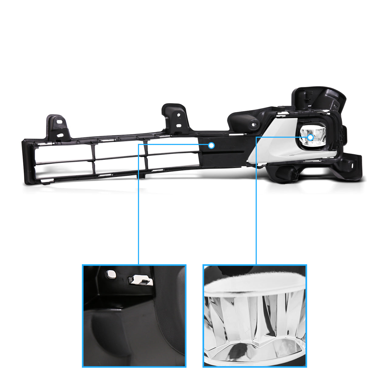 TOYOTA LAND CRUISER 16 UP FOG LIGHTS(3 PCS)