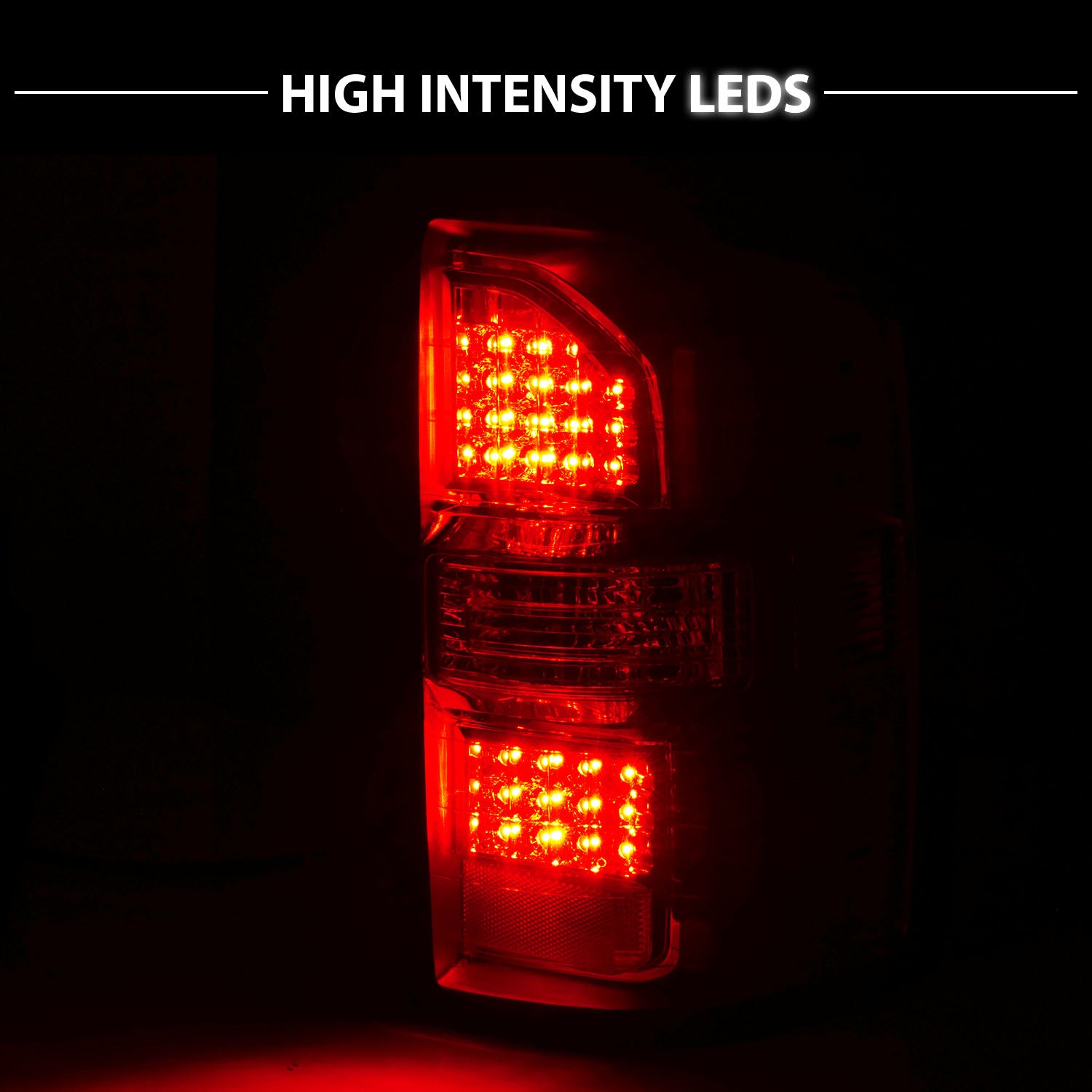 GMC SIERRA 14-18 LED TAIL LIGHTS RED/CLEAR  (NON-OEM LED ONLY)
