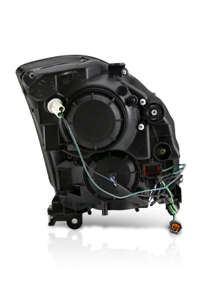 INFINITI G35 03-07 2DR H.L BLACK PROJECTOR CLEAR HALO(HID COMPATIBLE& SUPER WHITE)