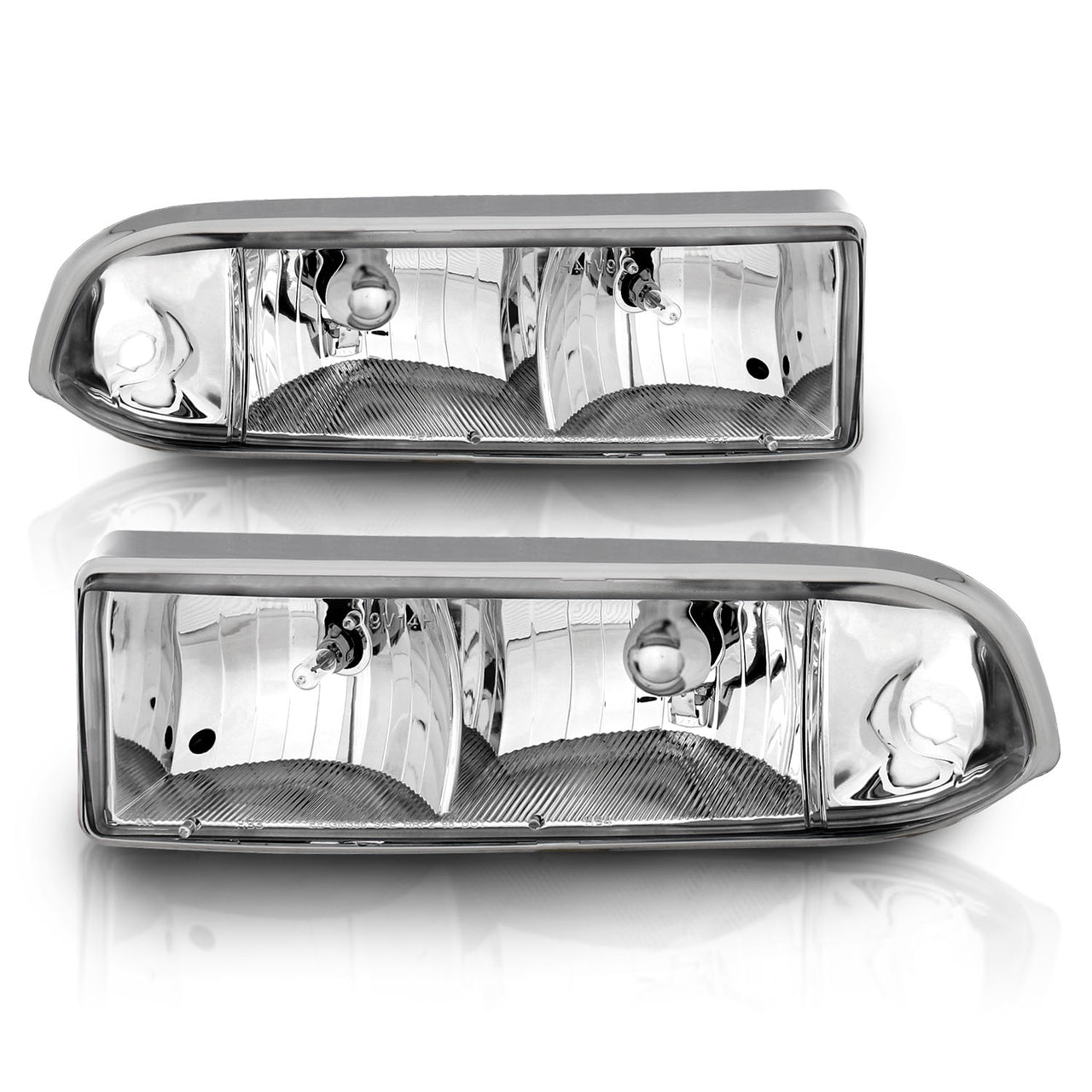 CHEVY S10/BLAZER 98-04 CRYSTAL HEADLIGHTS CHROME