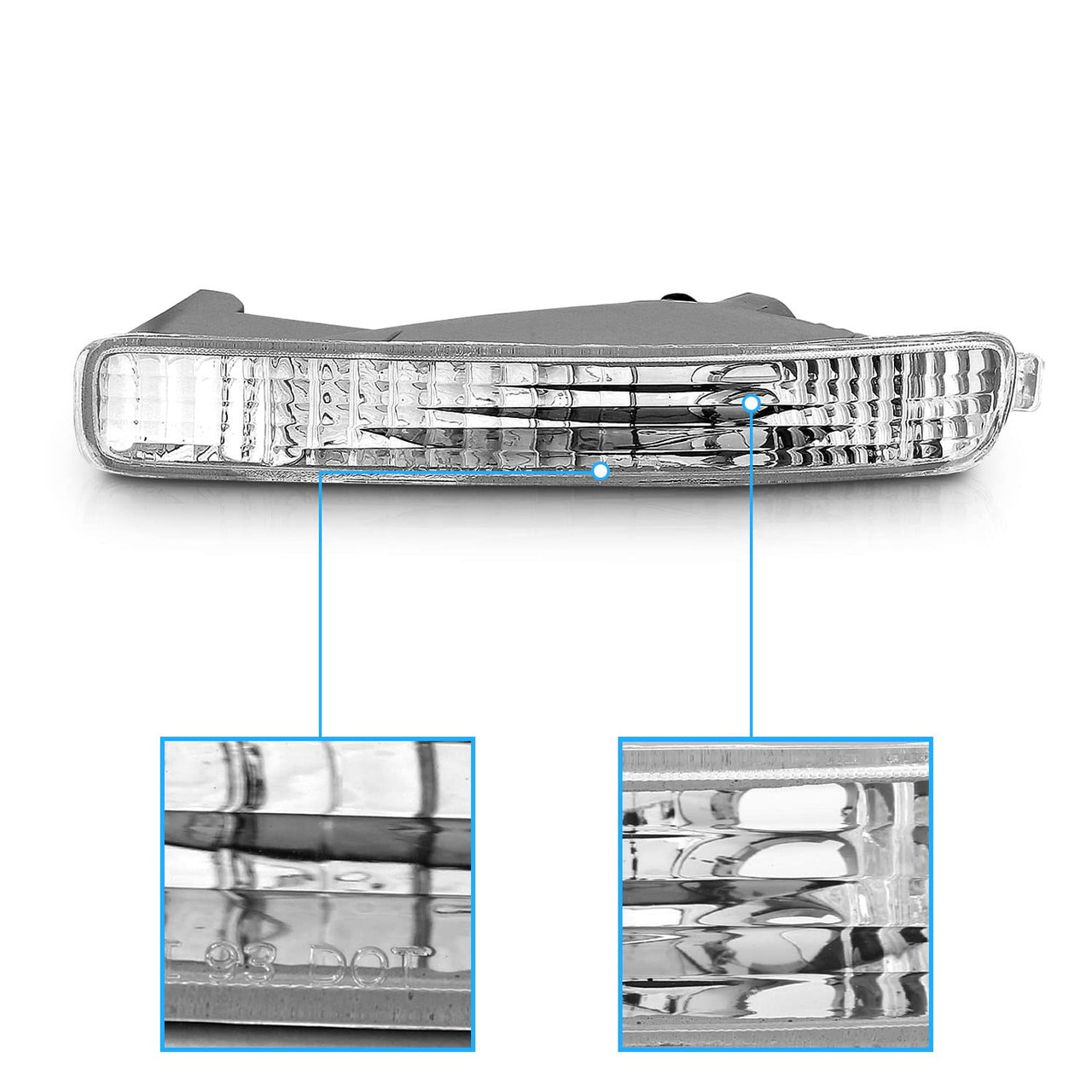 HONDA ACCORD 96-97 BUMPER LIGHTS CLEAR
