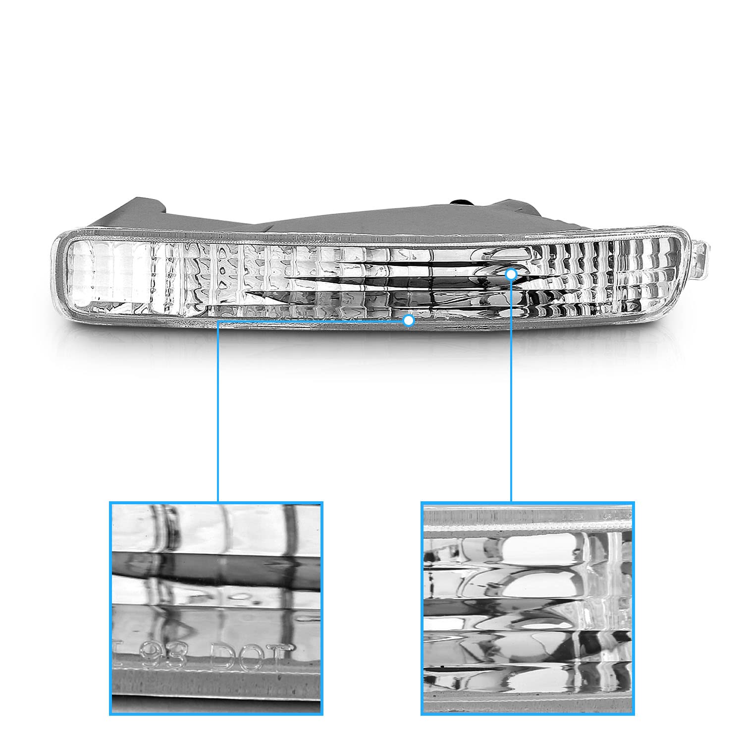 HONDA ACCORD 96-97 BUMPER LIGHTS CLEAR