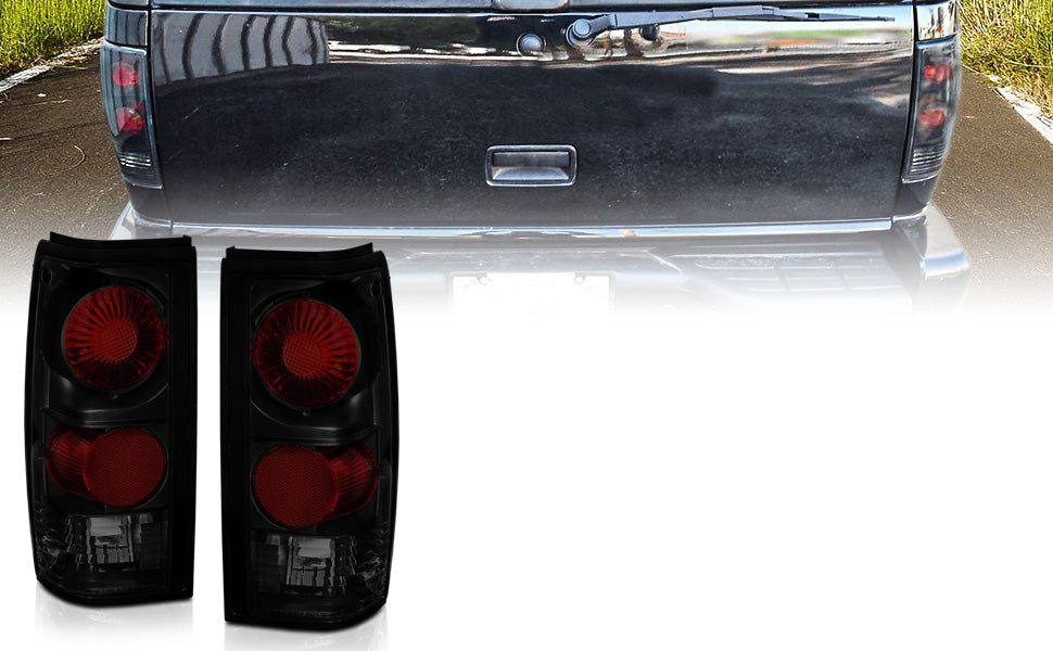 CHEVY S-10/GMC SONOMA 82-93 TAIL LIGHTS DARK SMOKE