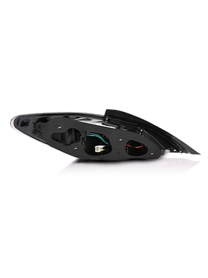 HYUNDAI GENESIS 10-13嚙踝蕭2DR LED TAIL LIGHTS嚙踝蕭BLACK HOUSING DARK SMOKE LENS