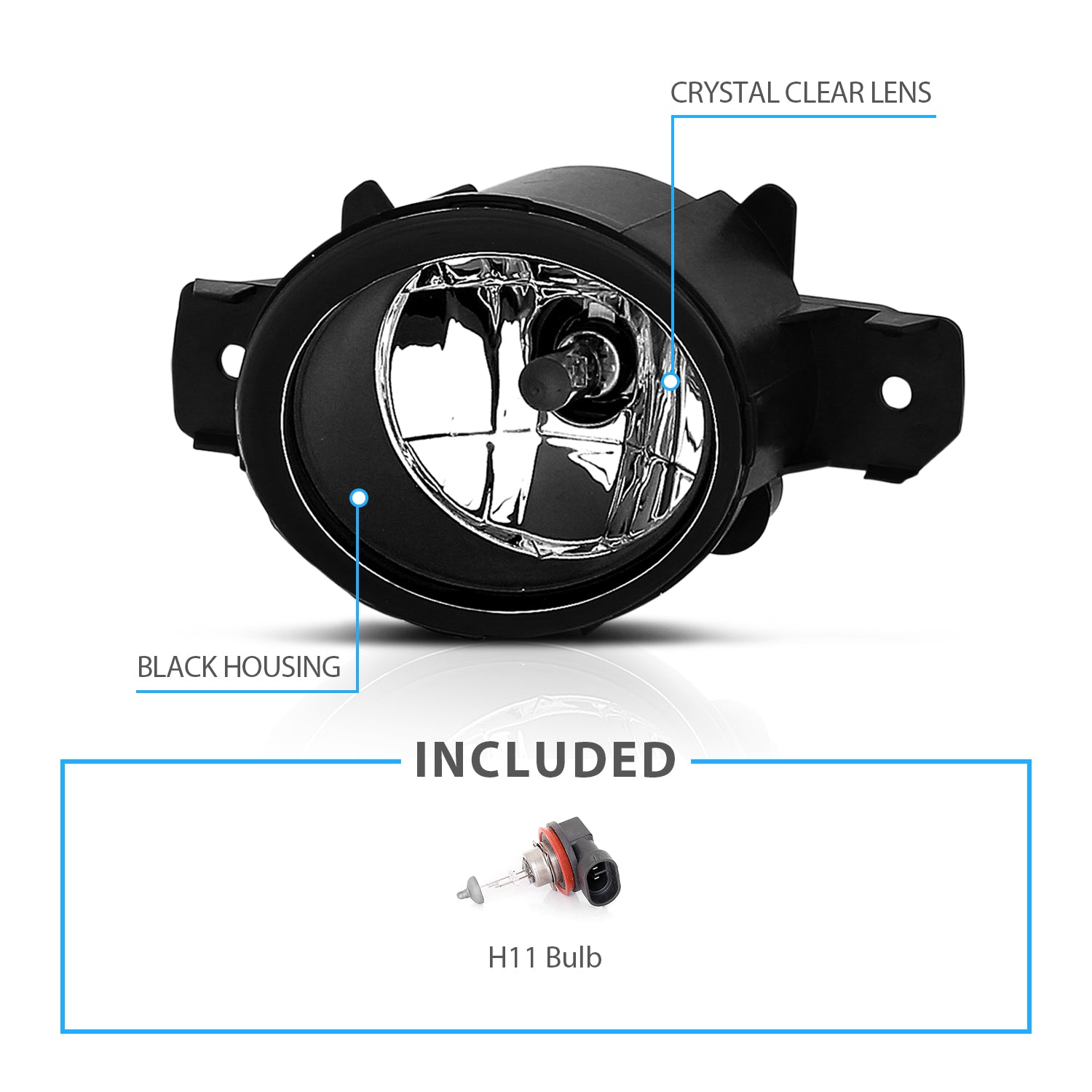 NISSAN VERSA NOTE 14 UP FOG LIGHT WITH WIRE KIT AND SWITCH